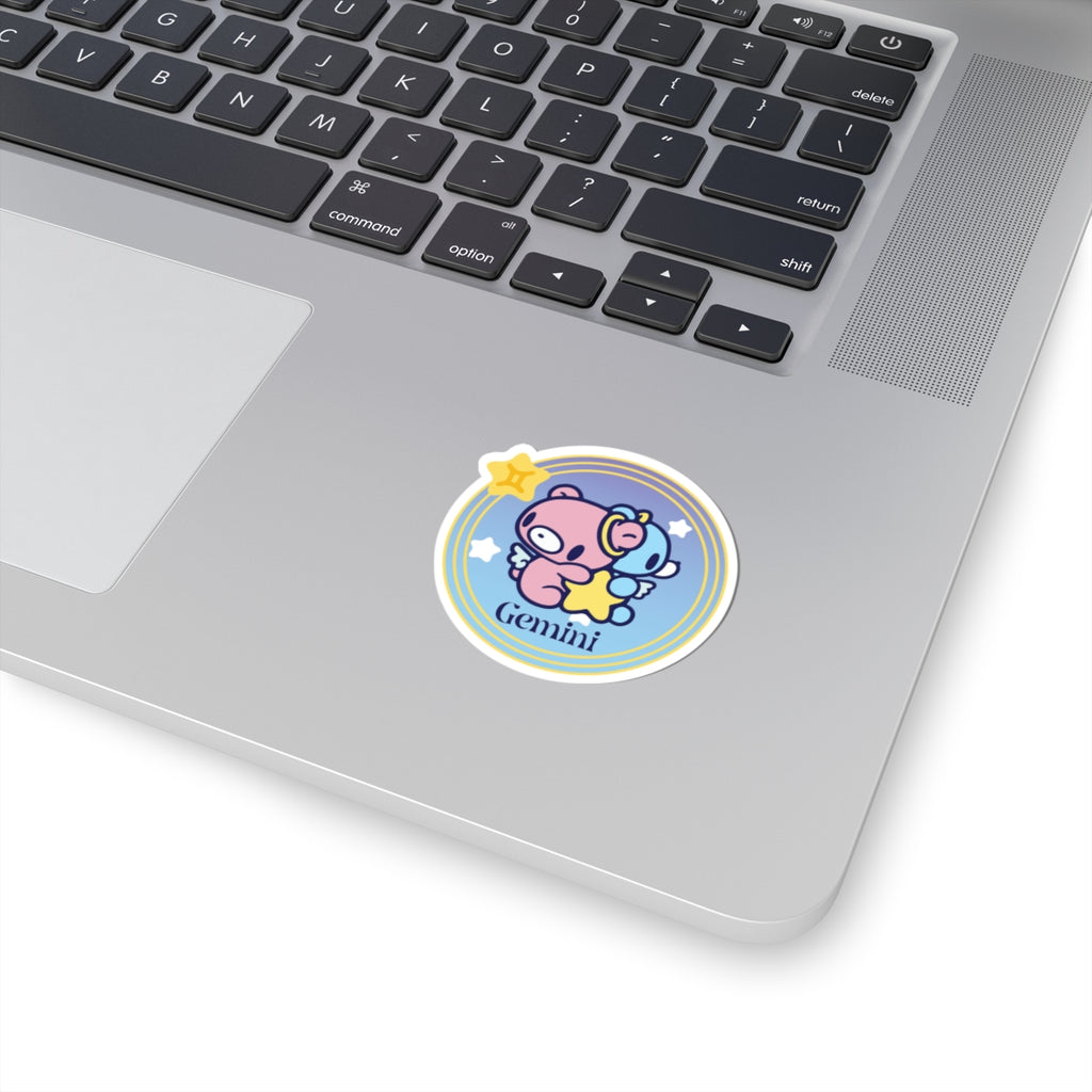 Gloomy gemini Zodiac Kiss-Cut Stickers