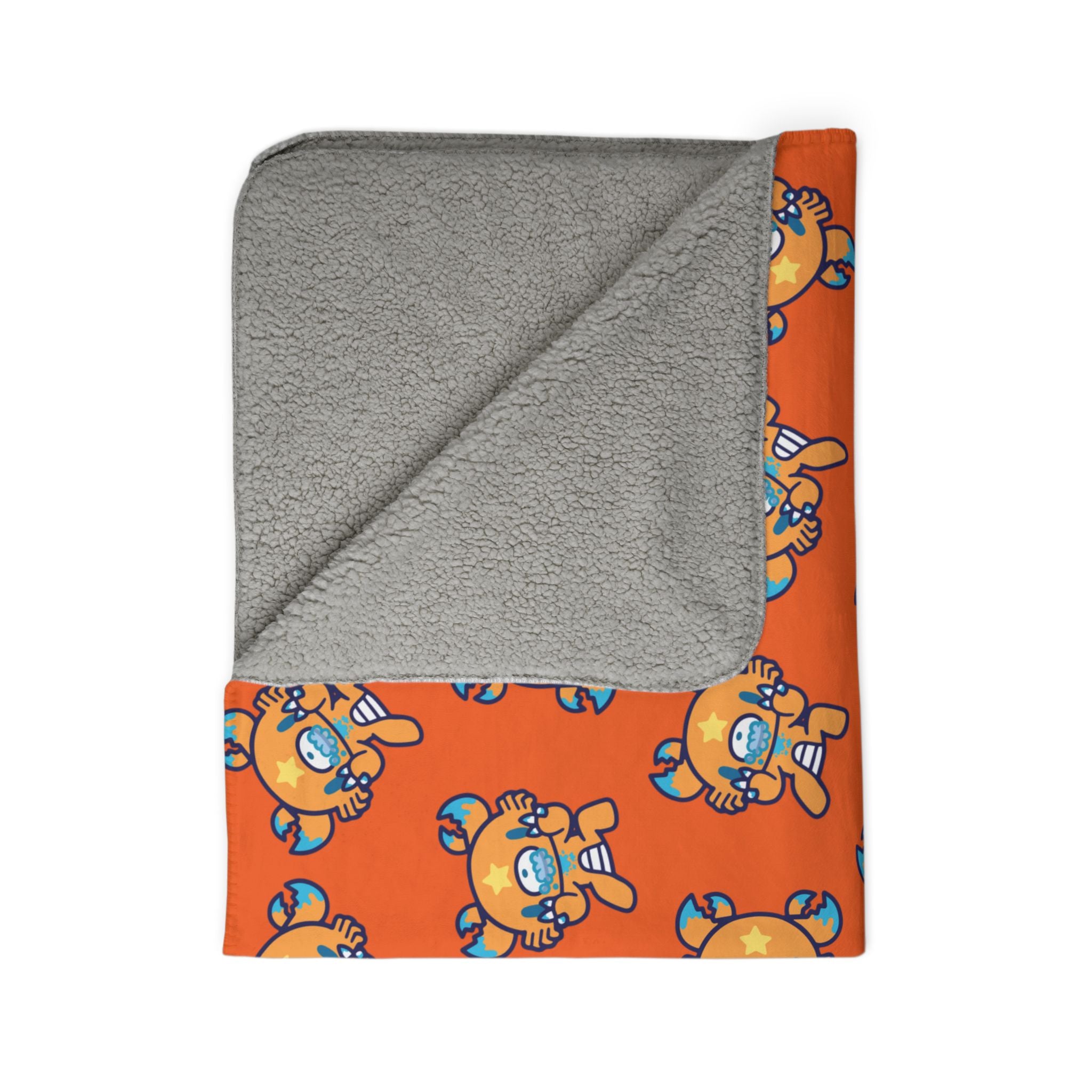 Gloomy Bear Cancer Zodiac Fleece Sherpa Blanket