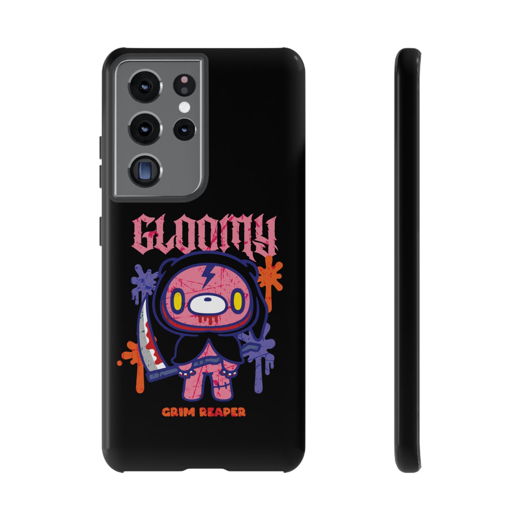 Gloomy bear Halloween grim reaper Phone Case