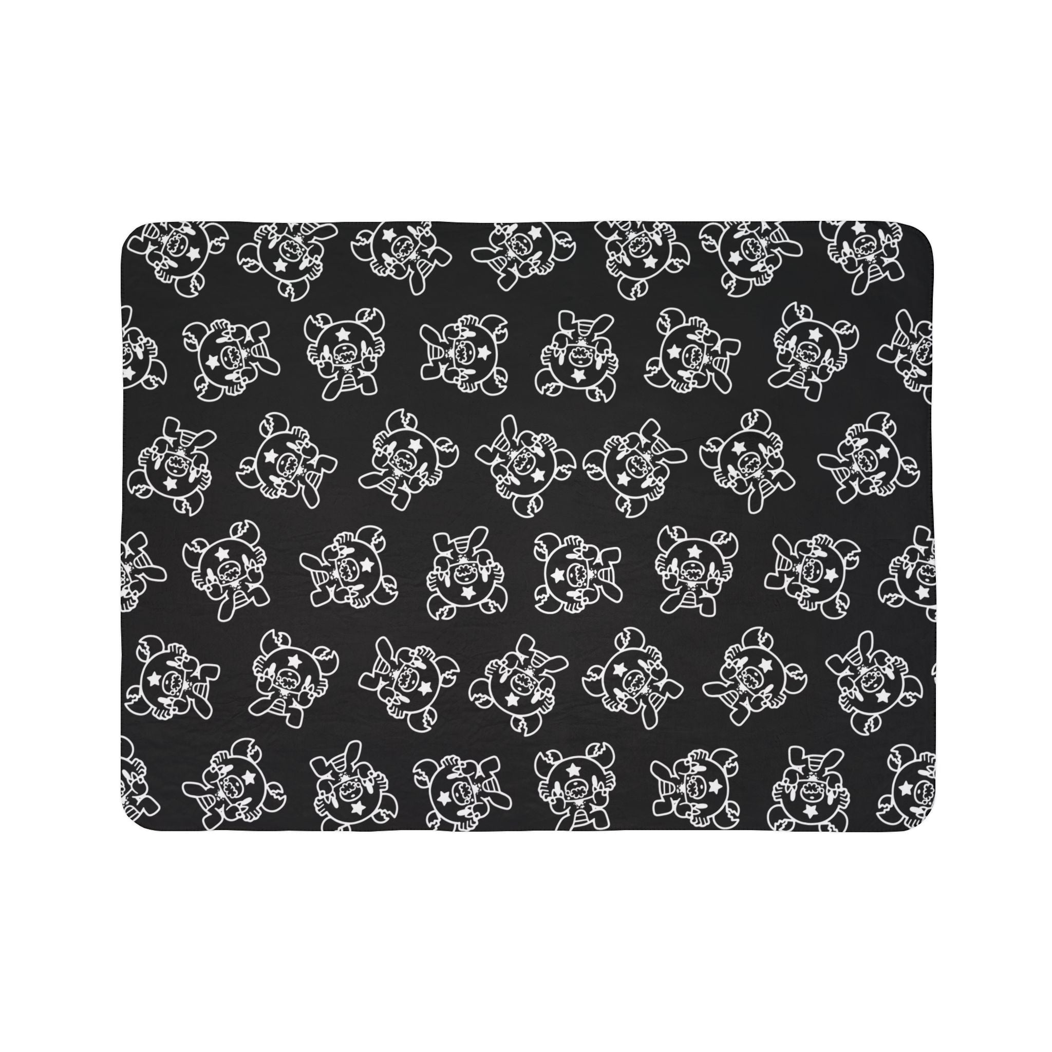 Gloomy Bear Cancer Zodiac Fleece Sherpa Blanket