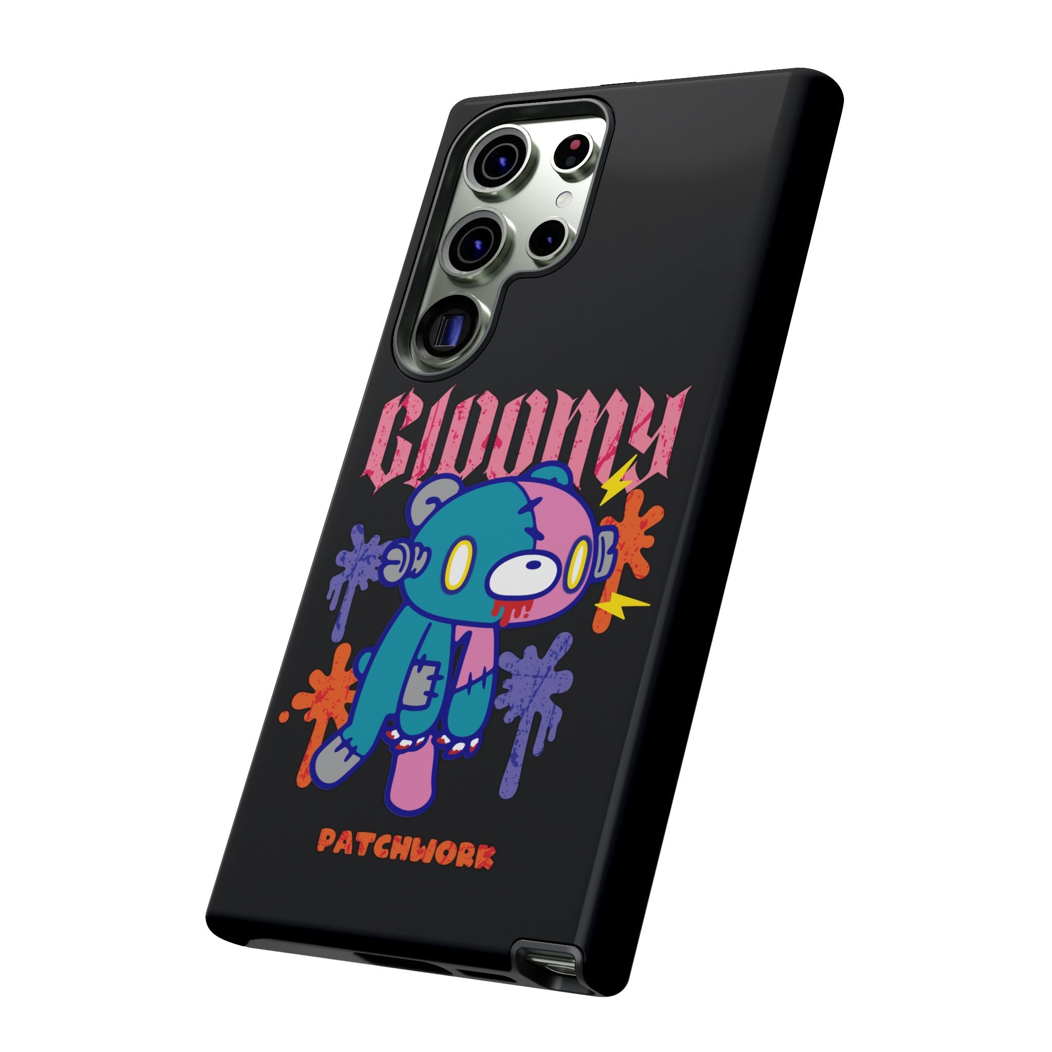 gloomy bear Halloween patchwork Phone Case