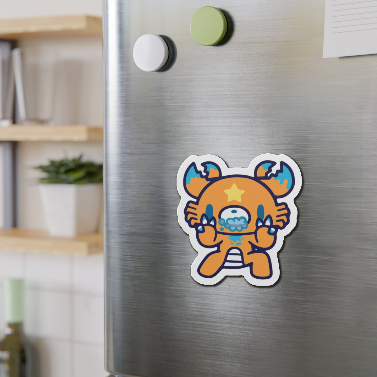 Zodiac Cancer Gloomy Die-Cut Magnets