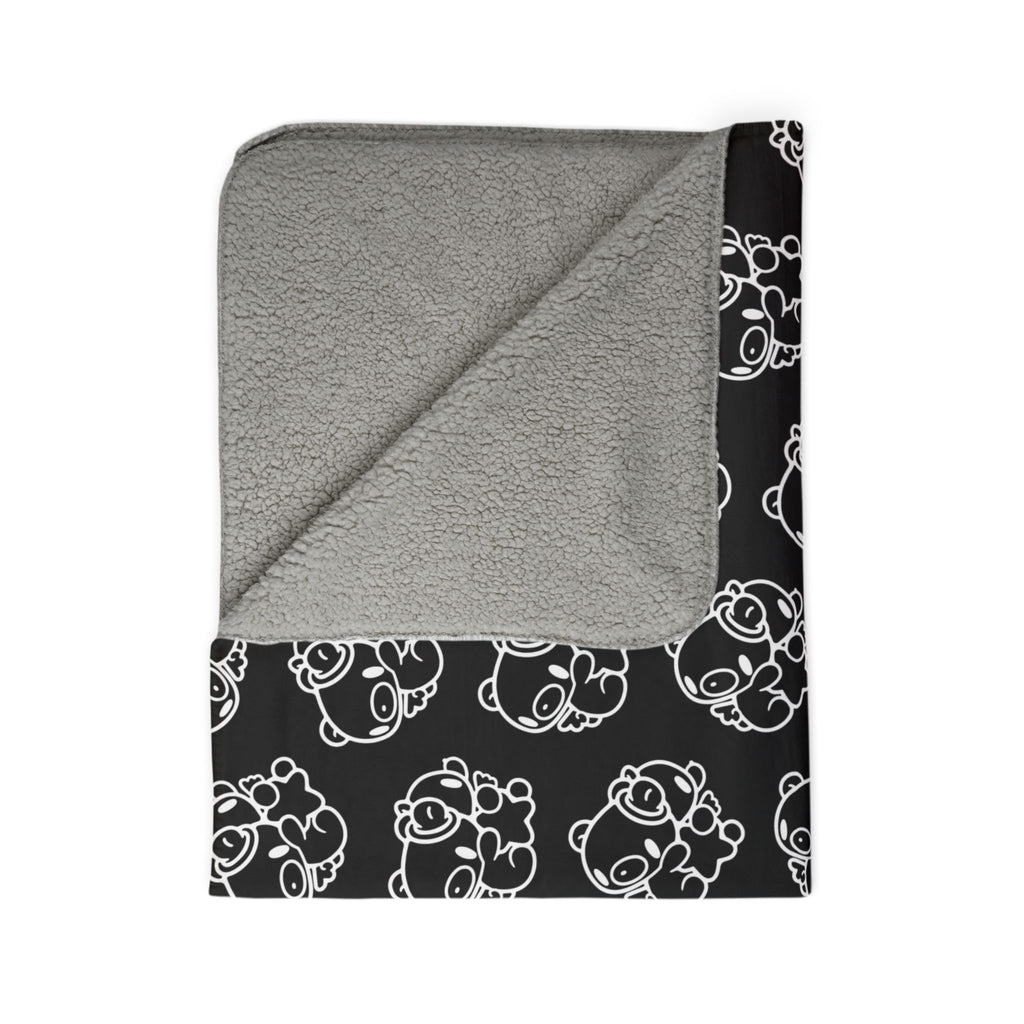 Gloomy Bear gemini Zodiac Fleece Sherpa Blanket