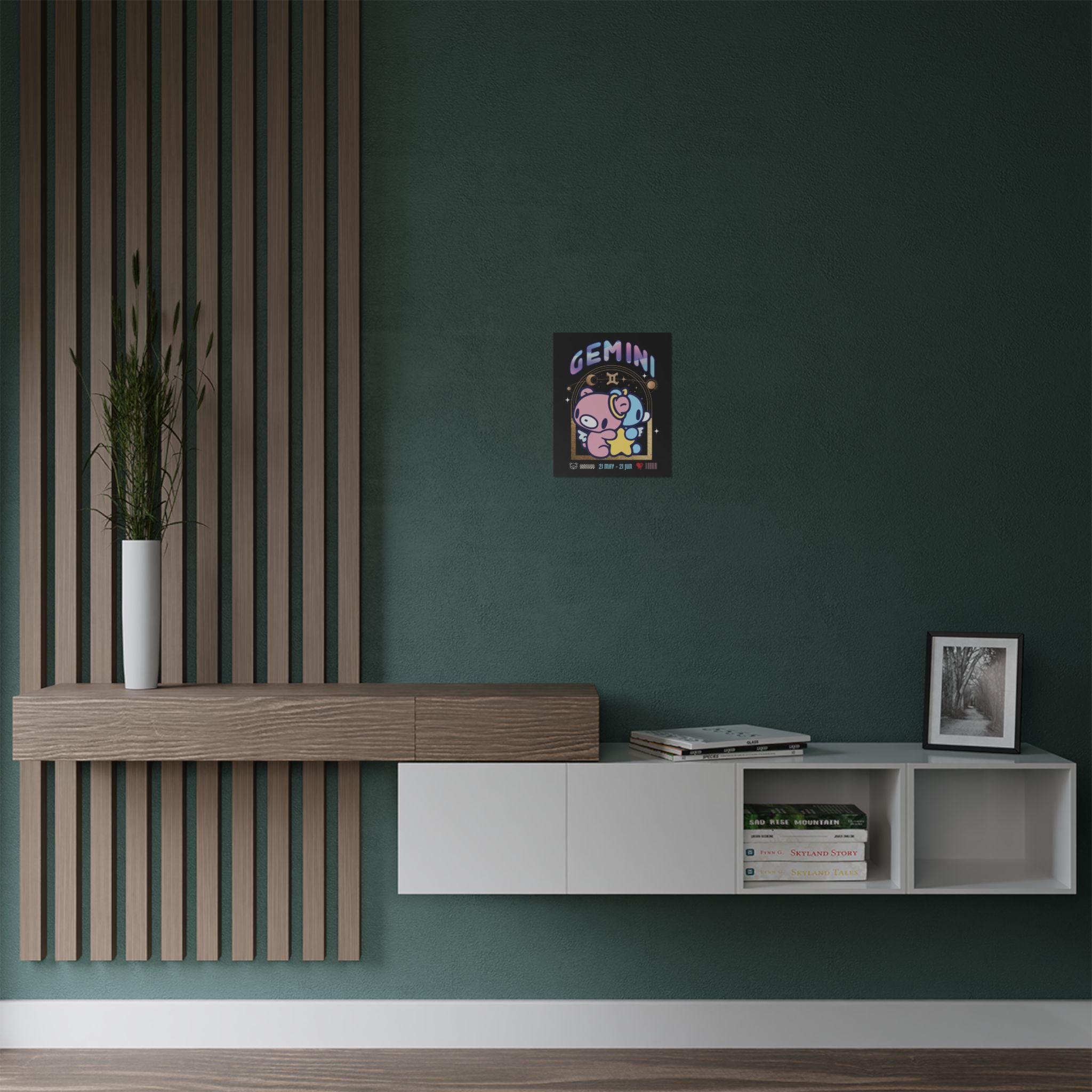 Gloomy gemini Zodiac Satin Posters (300gsm)