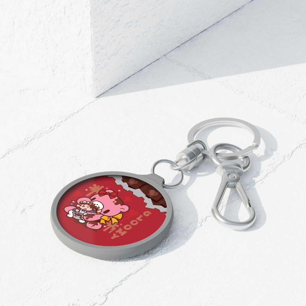 Gloomy Valentine Keyring Tag