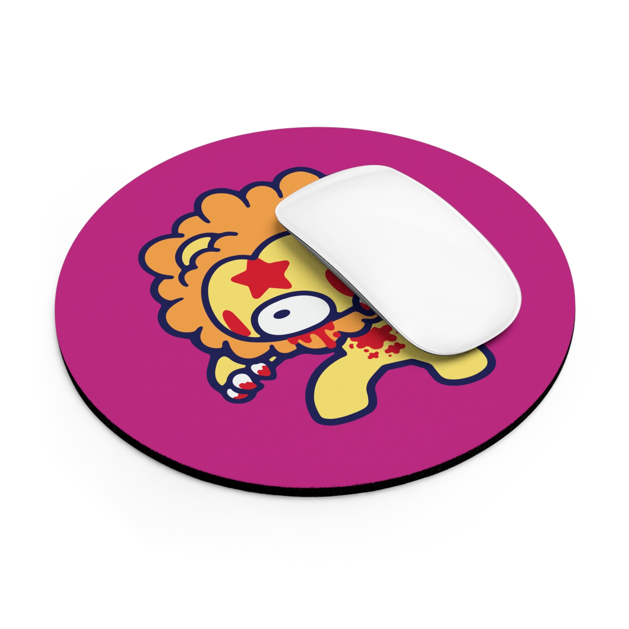 Leo Zodiac Gloomy Bear Mouse Pad