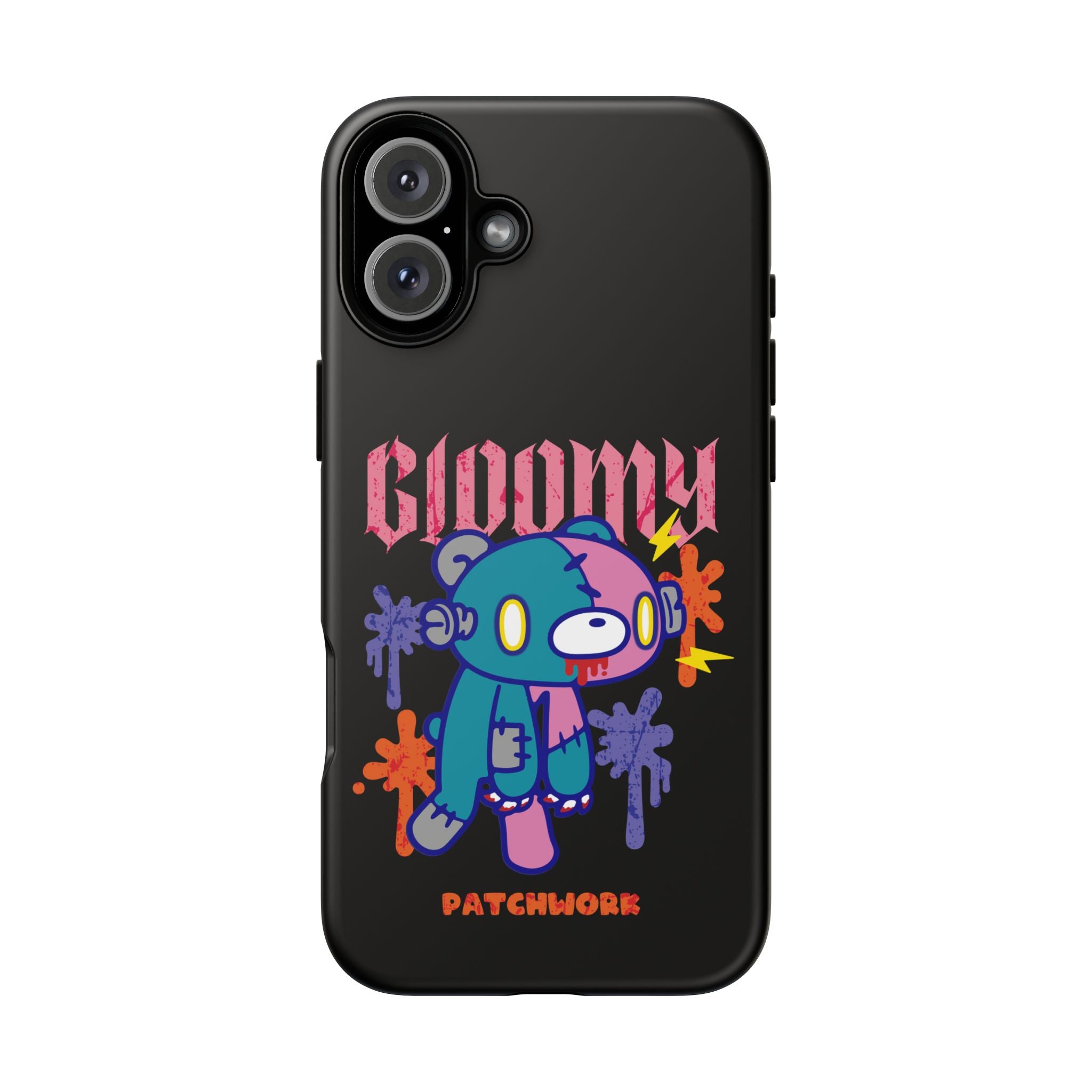 gloomy bear Halloween patchwork Phone Case