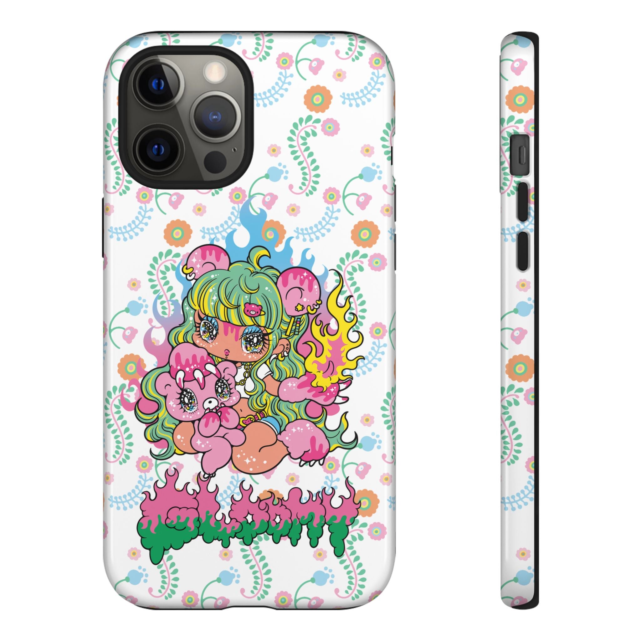 YURIE SEKIYA X GLOOMY BEAR ⭐️ FIRE GIRL PHONE CASE