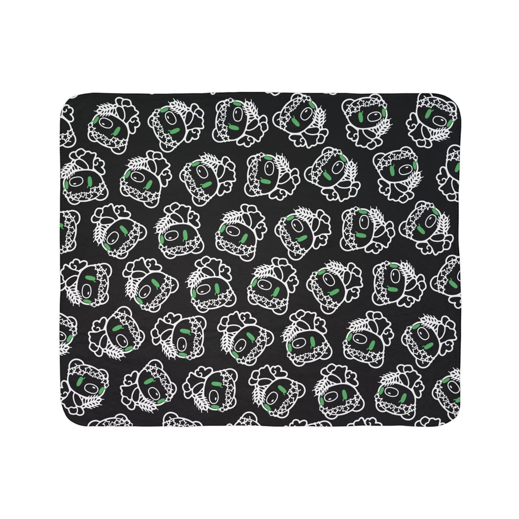 Gloomy Bear Virgo Zodiac Fleece Sherpa Blanket
