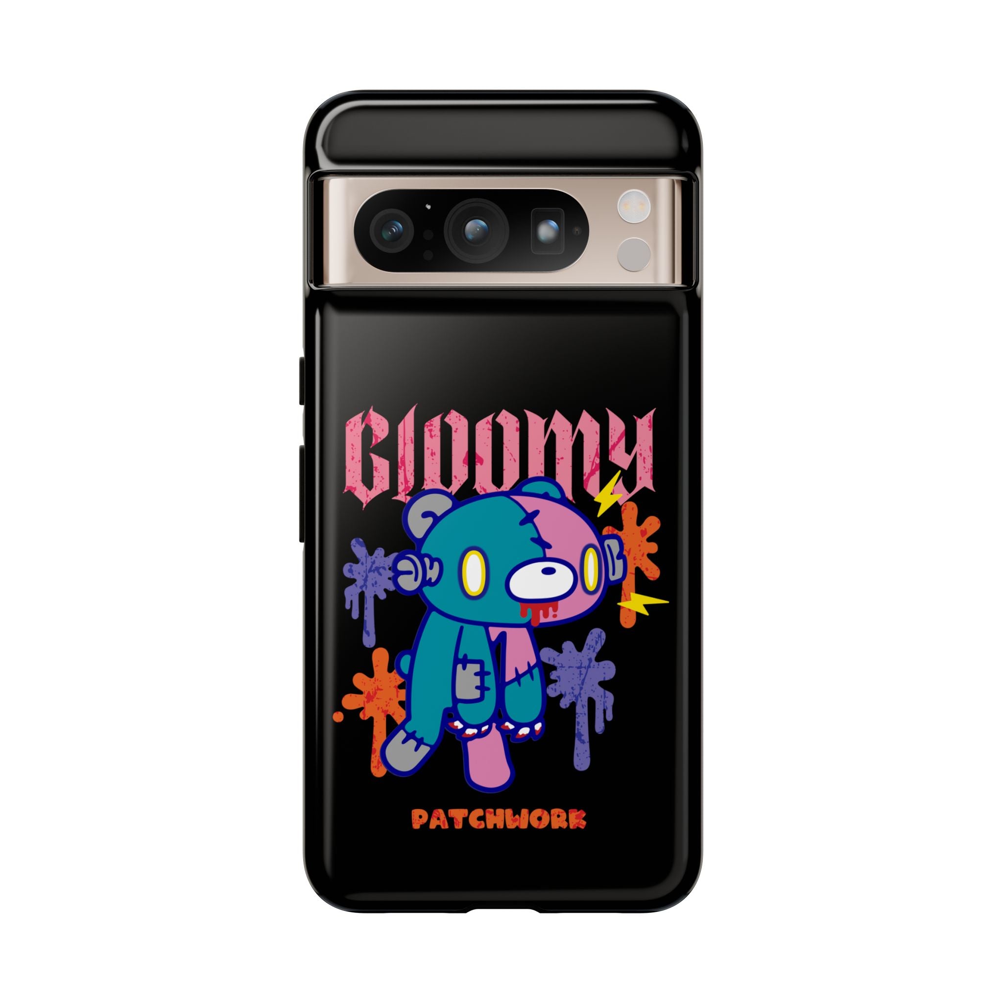 gloomy bear Halloween patchwork Phone Case