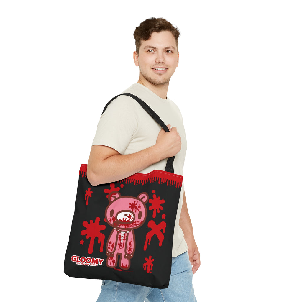 Bloody Gloomy Bear Canvas Tote Bag