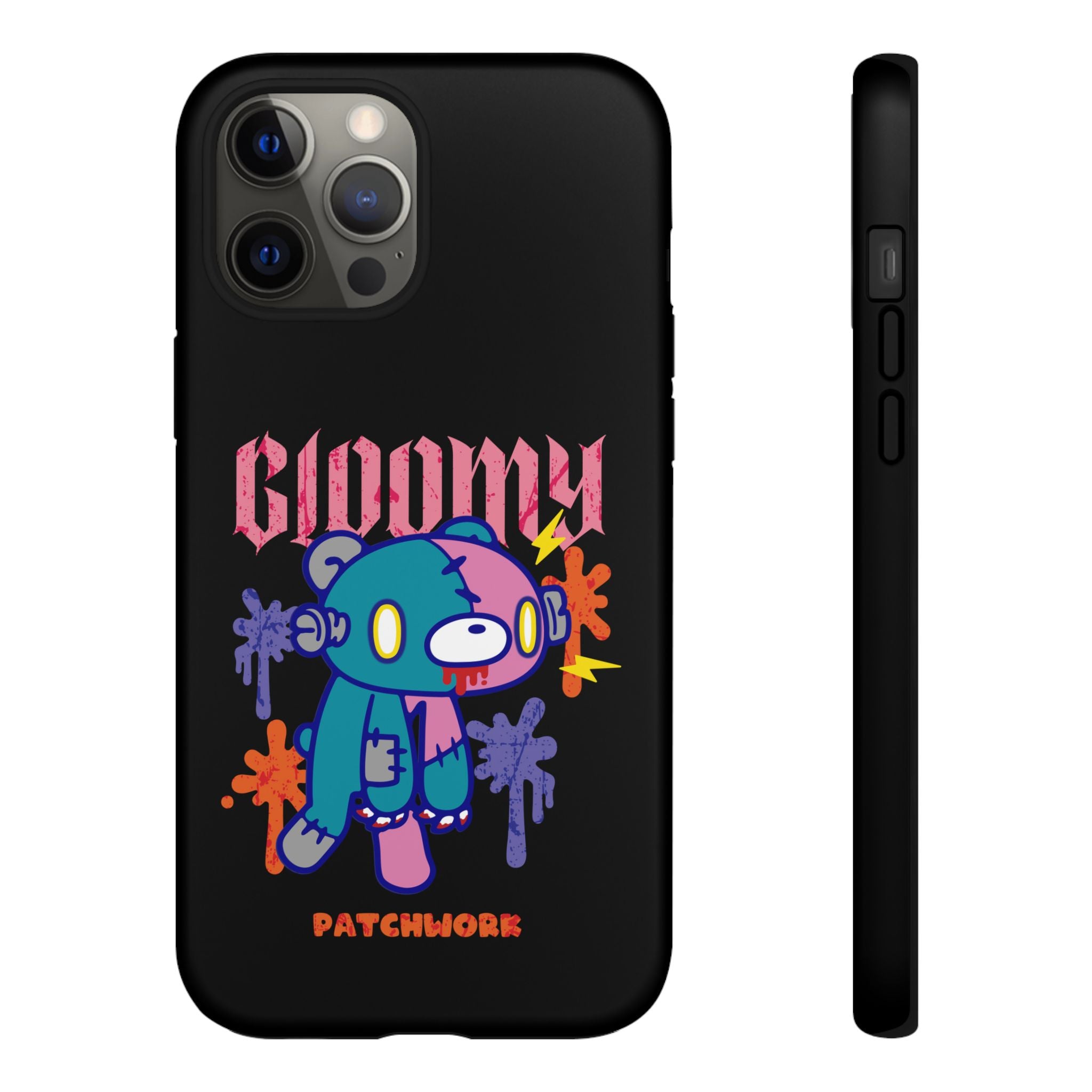gloomy bear Halloween patchwork Phone Case