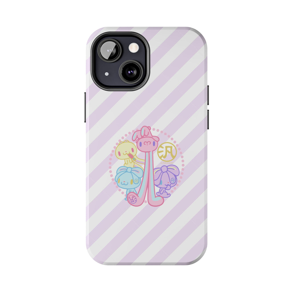 Group Pastel All Purpose Bunny - iPhone Case