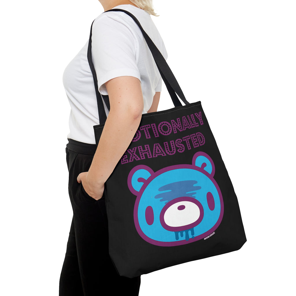 Emotionally Exhausted Gloomy Black Tote