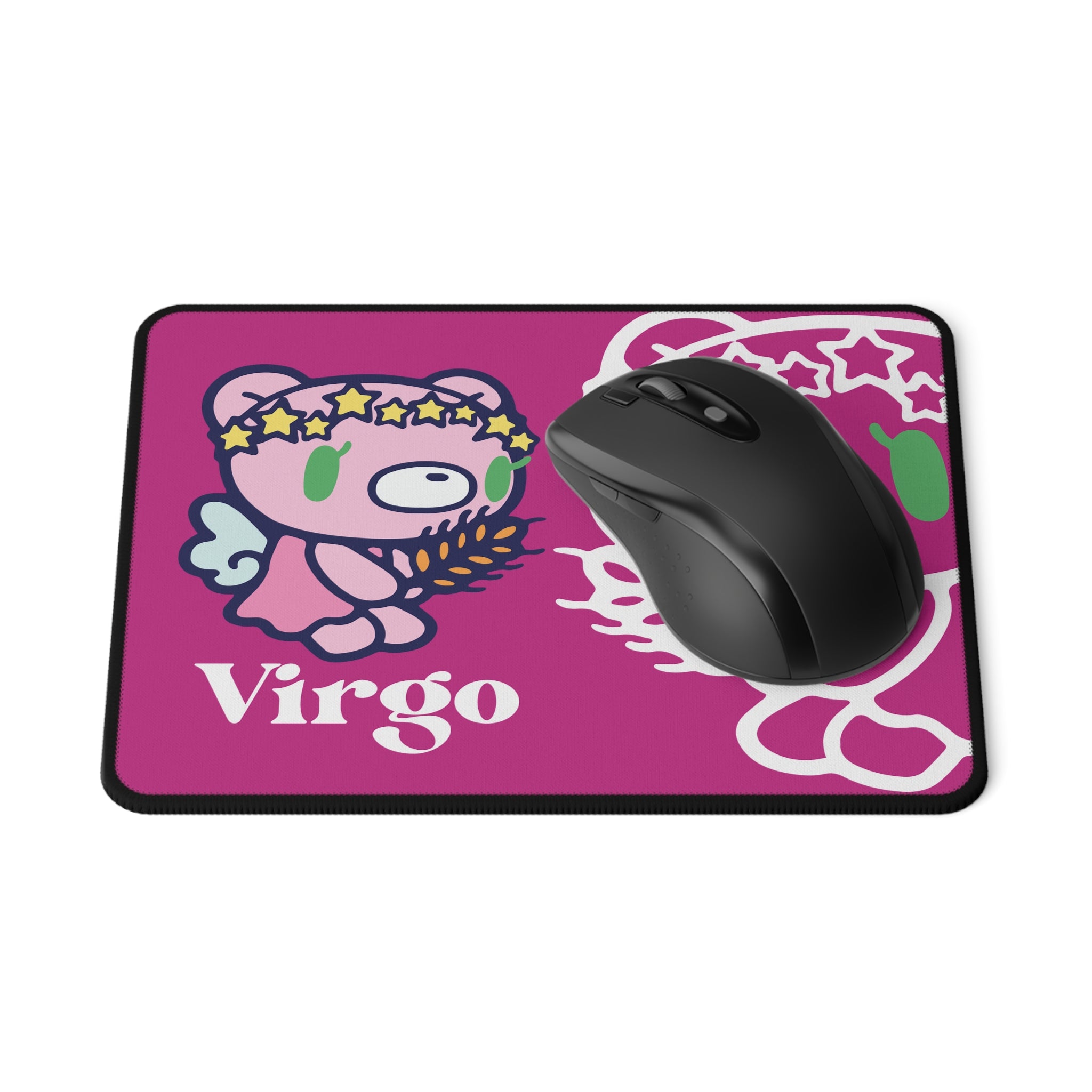 Zodiac Gloomy Bear Virgo Non-Slip Gaming Mouse Pad