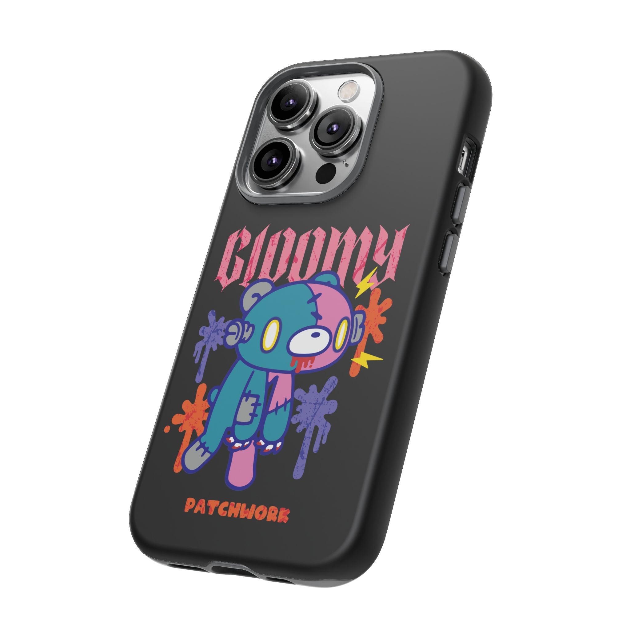 gloomy bear Halloween patchwork Phone Case