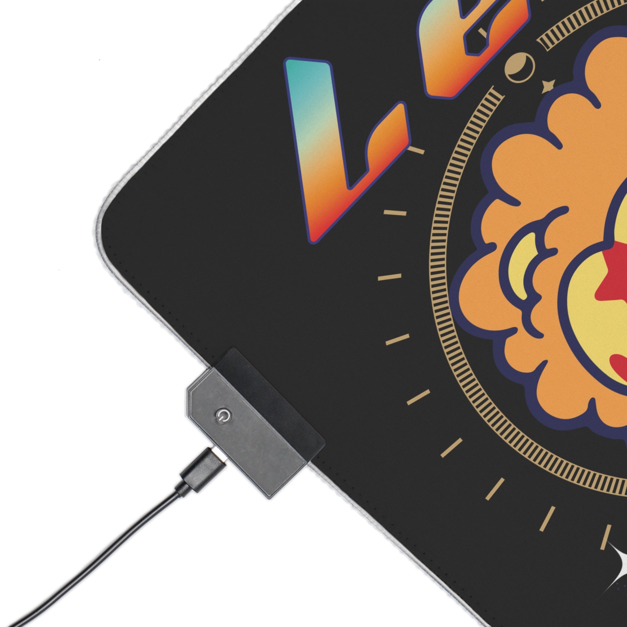 Leo Zodiac gloomy bear LED Gaming Mouse Pad