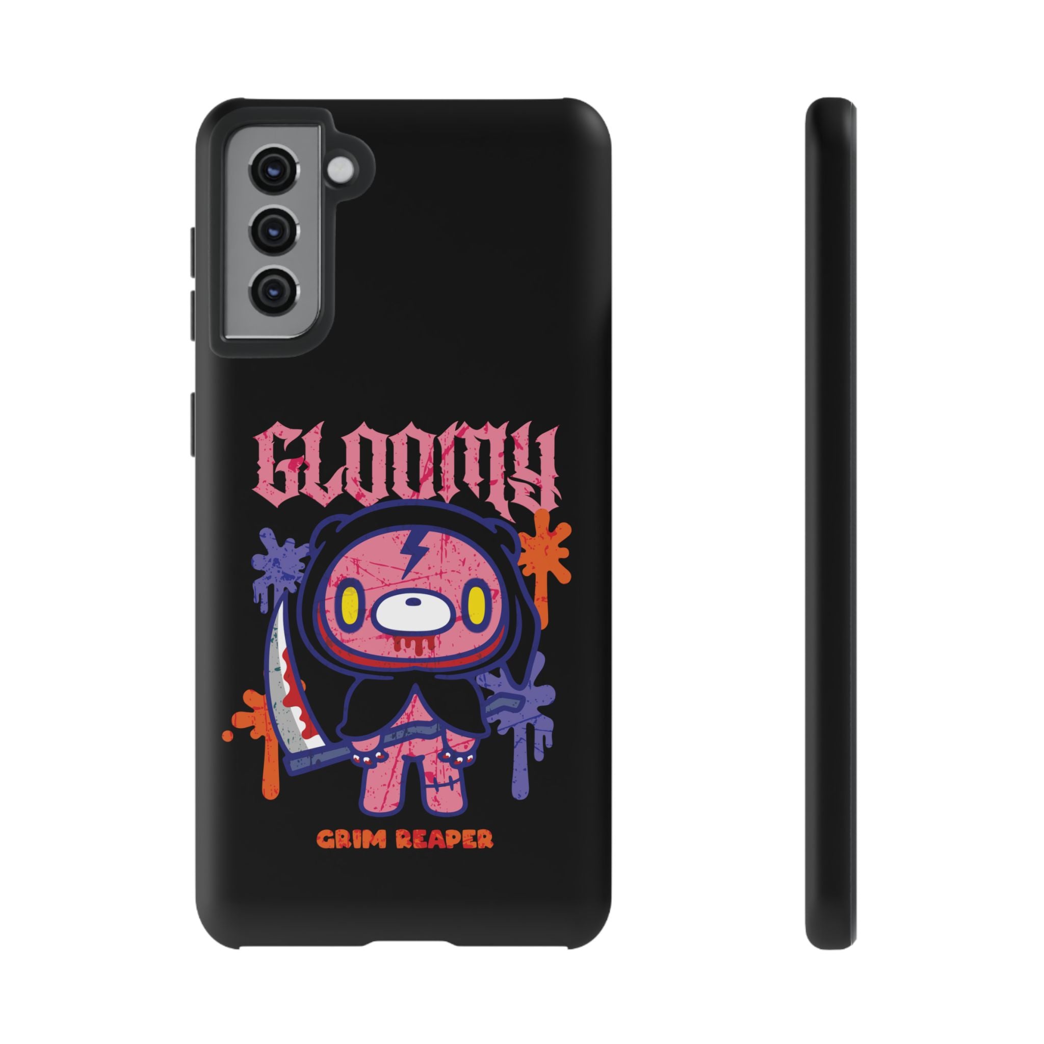 Gloomy bear Halloween grim reaper Phone Case