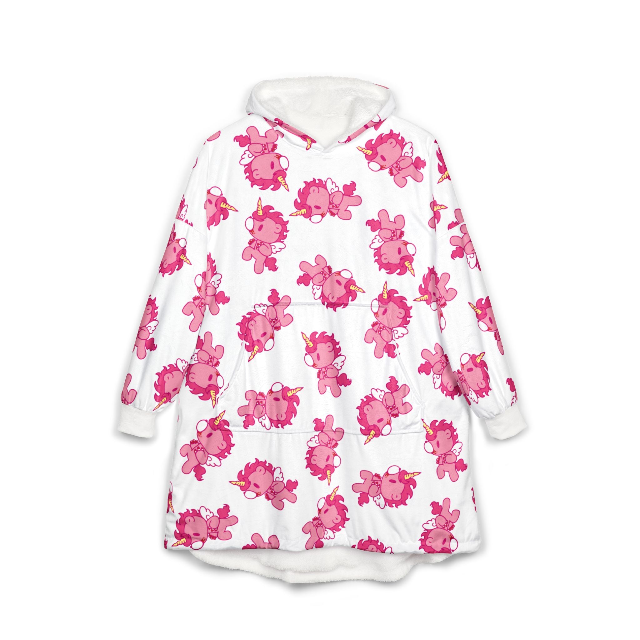 Fire Horse Gloomy Unisex Hooded Blanket