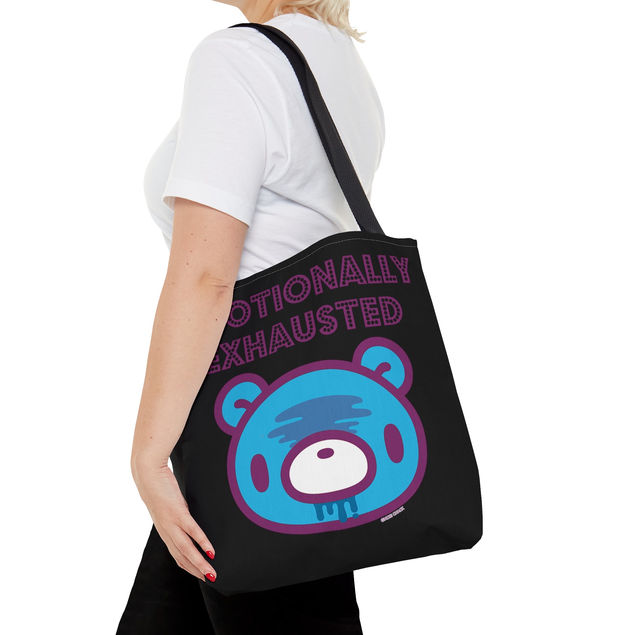 Emotionally Exhausted Gloomy Black Tote