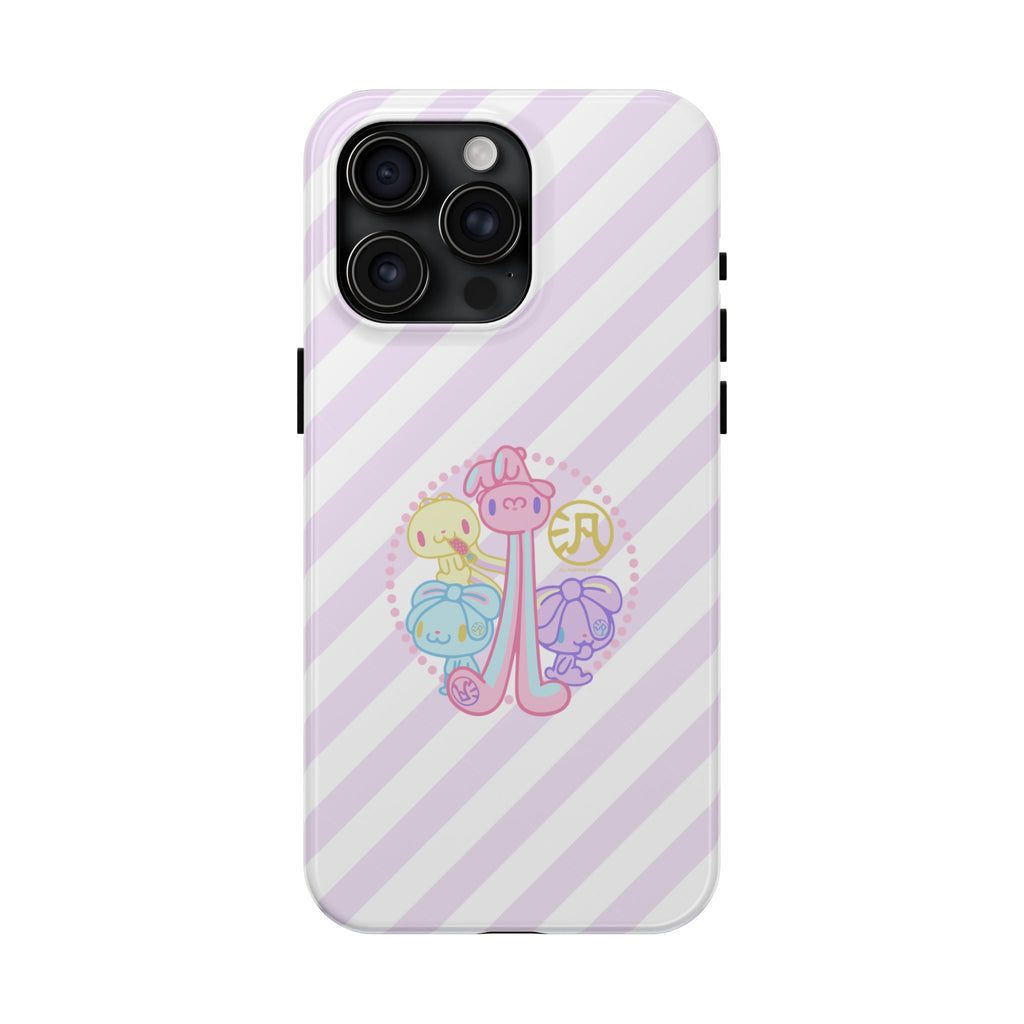 Group Pastel All Purpose Bunny - iPhone Case