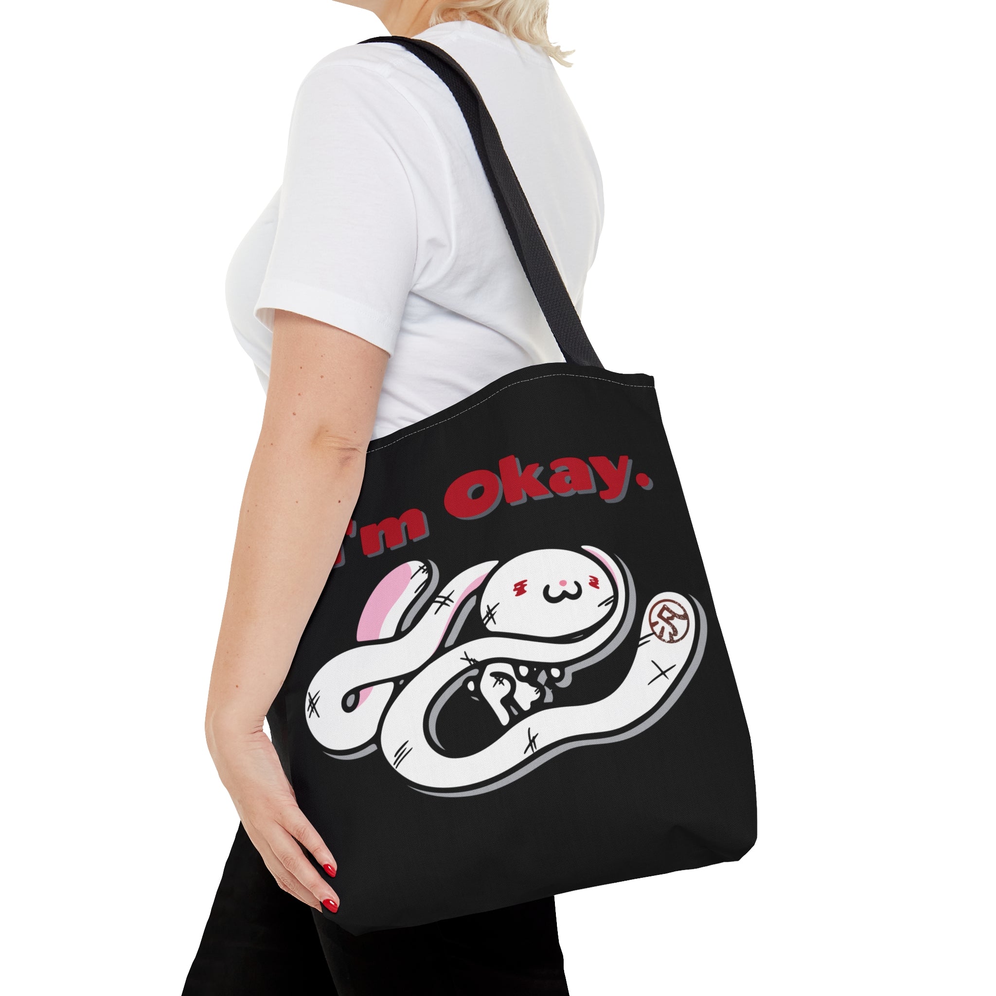 "I'm Okay" All-Purpose Bunny - Canvas Tote Bag