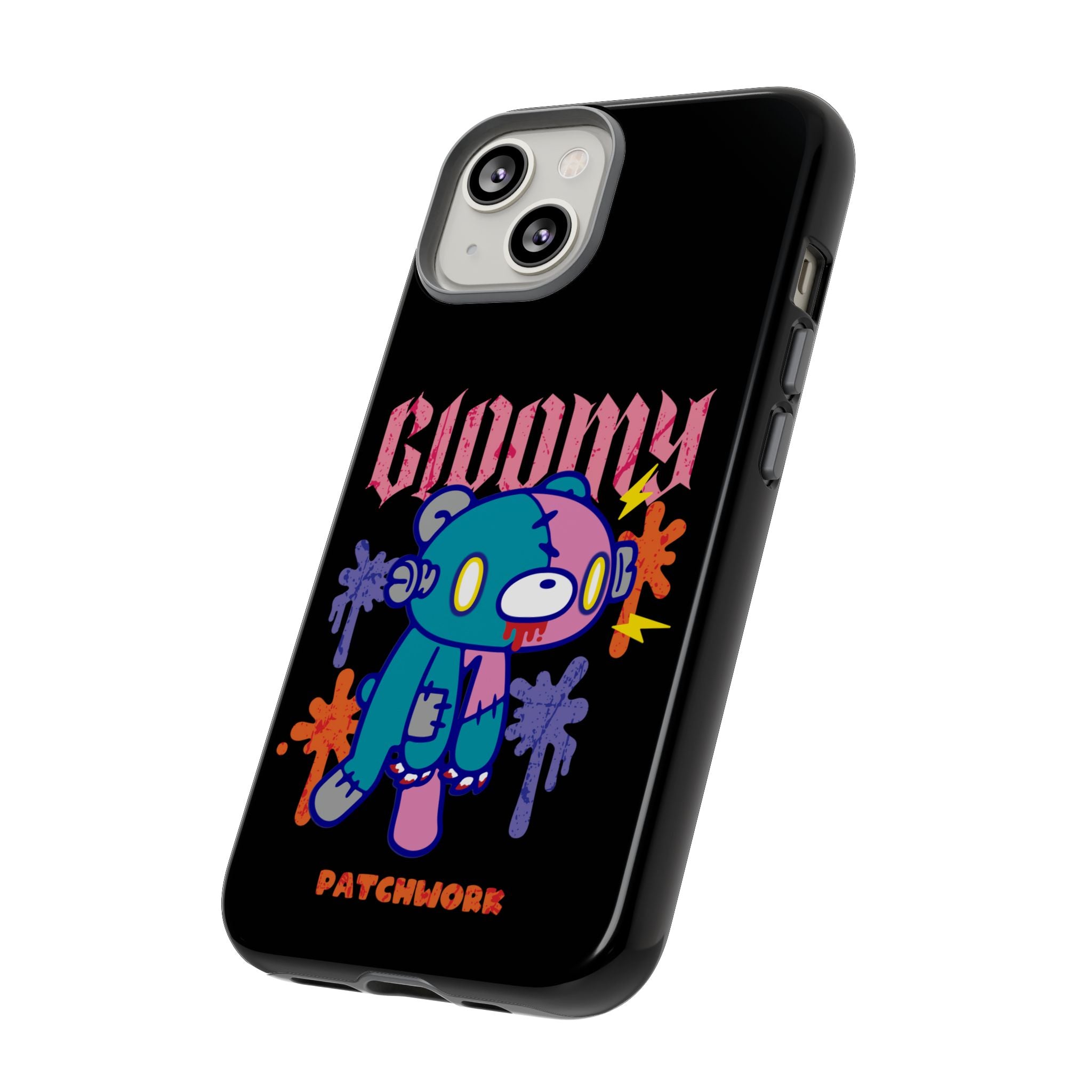 gloomy bear Halloween patchwork Phone Case