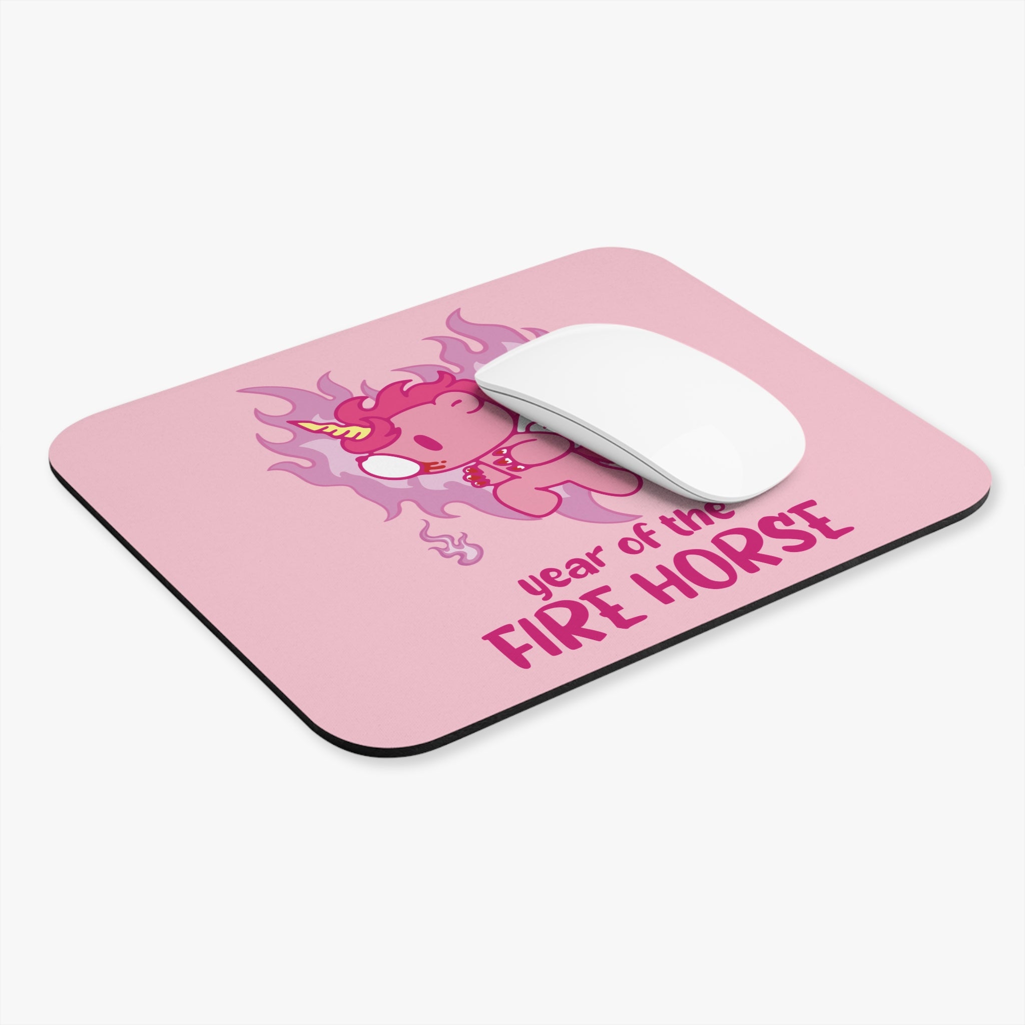 Fire Horse Gloomy Bear Mouse Pad