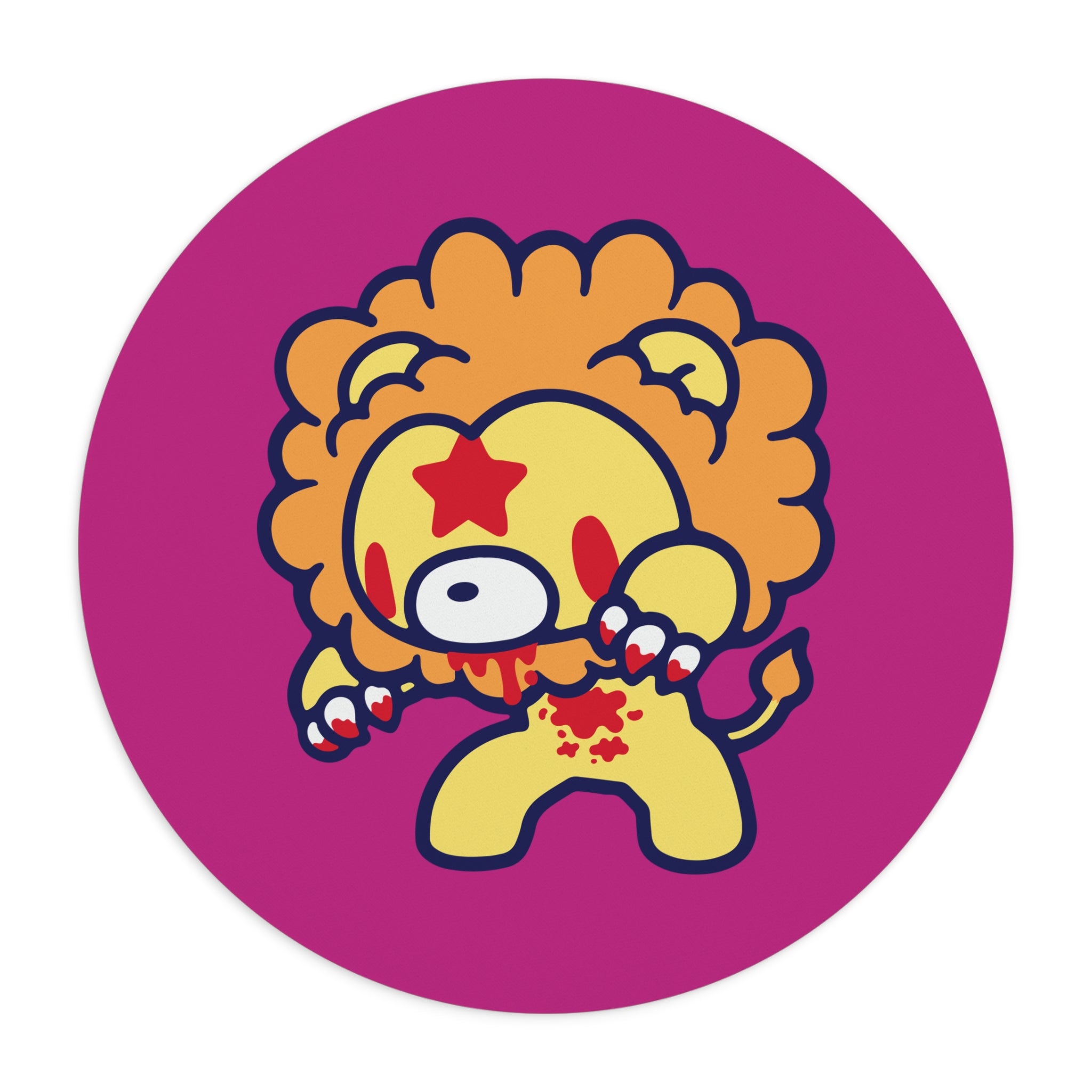 Leo Zodiac Gloomy Bear Mouse Pad