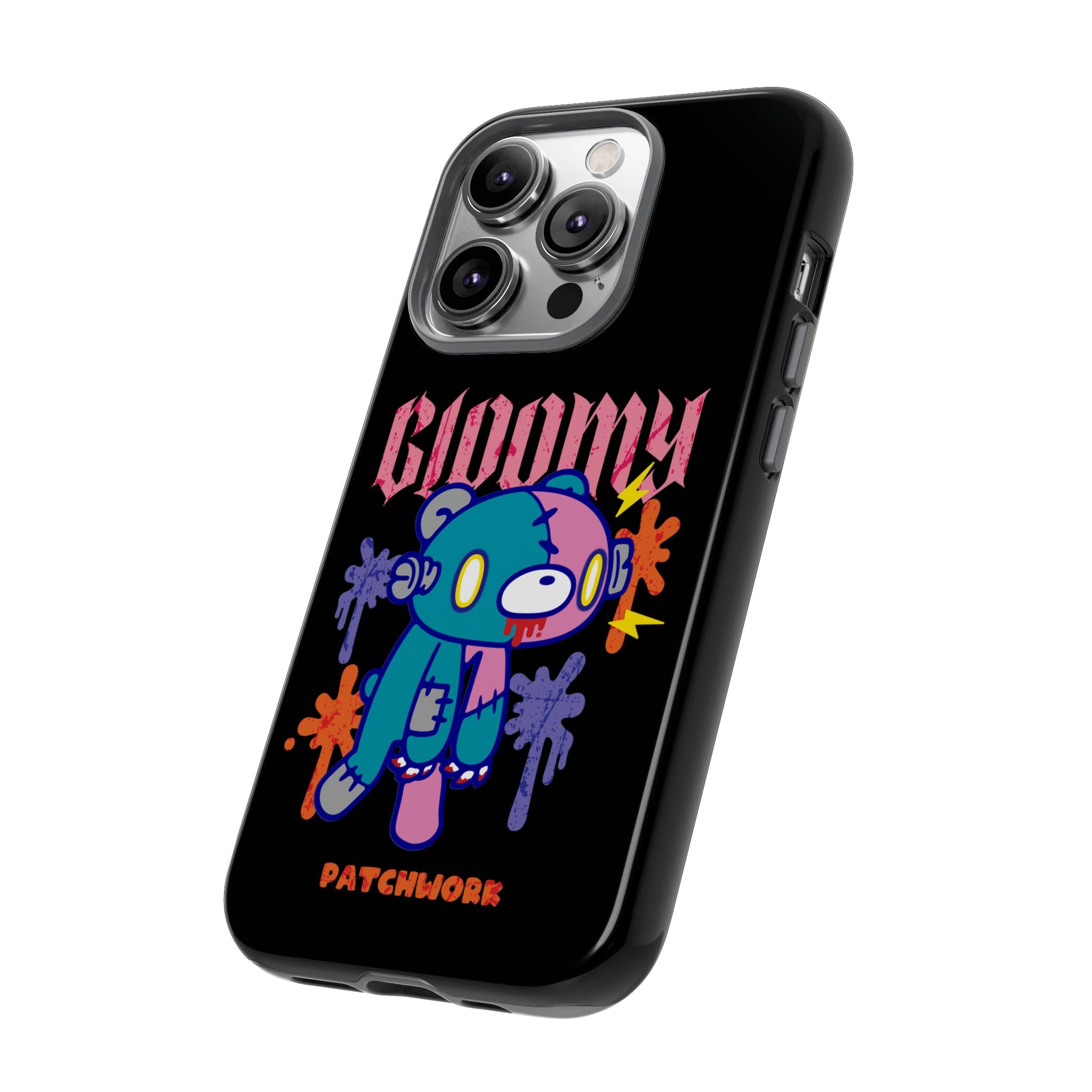 gloomy bear Halloween patchwork Phone Case