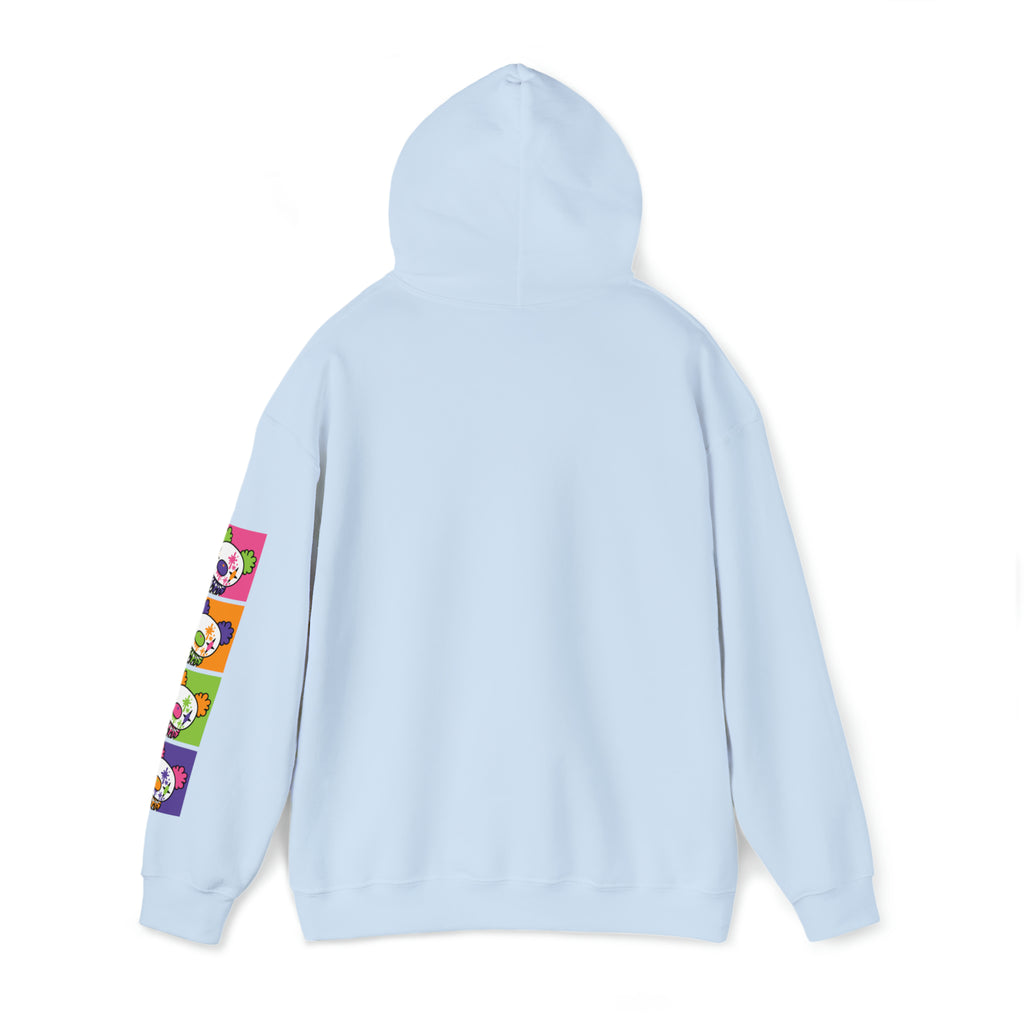 Gloomy Clown Multicolor Unisex Hooded Sweatshirt