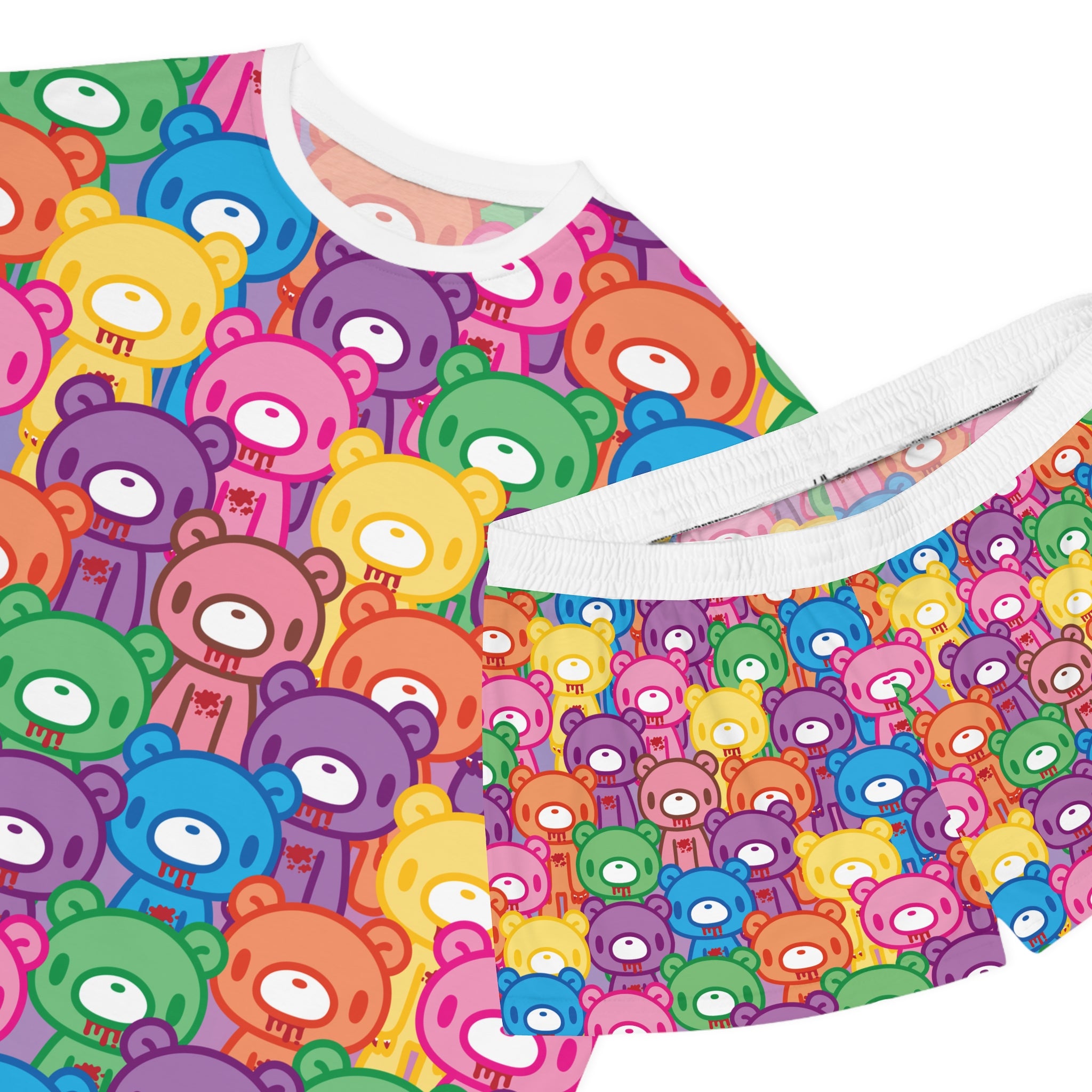 Gloomy Bear "Rainbow Dreams" Women's Short Pajama Set