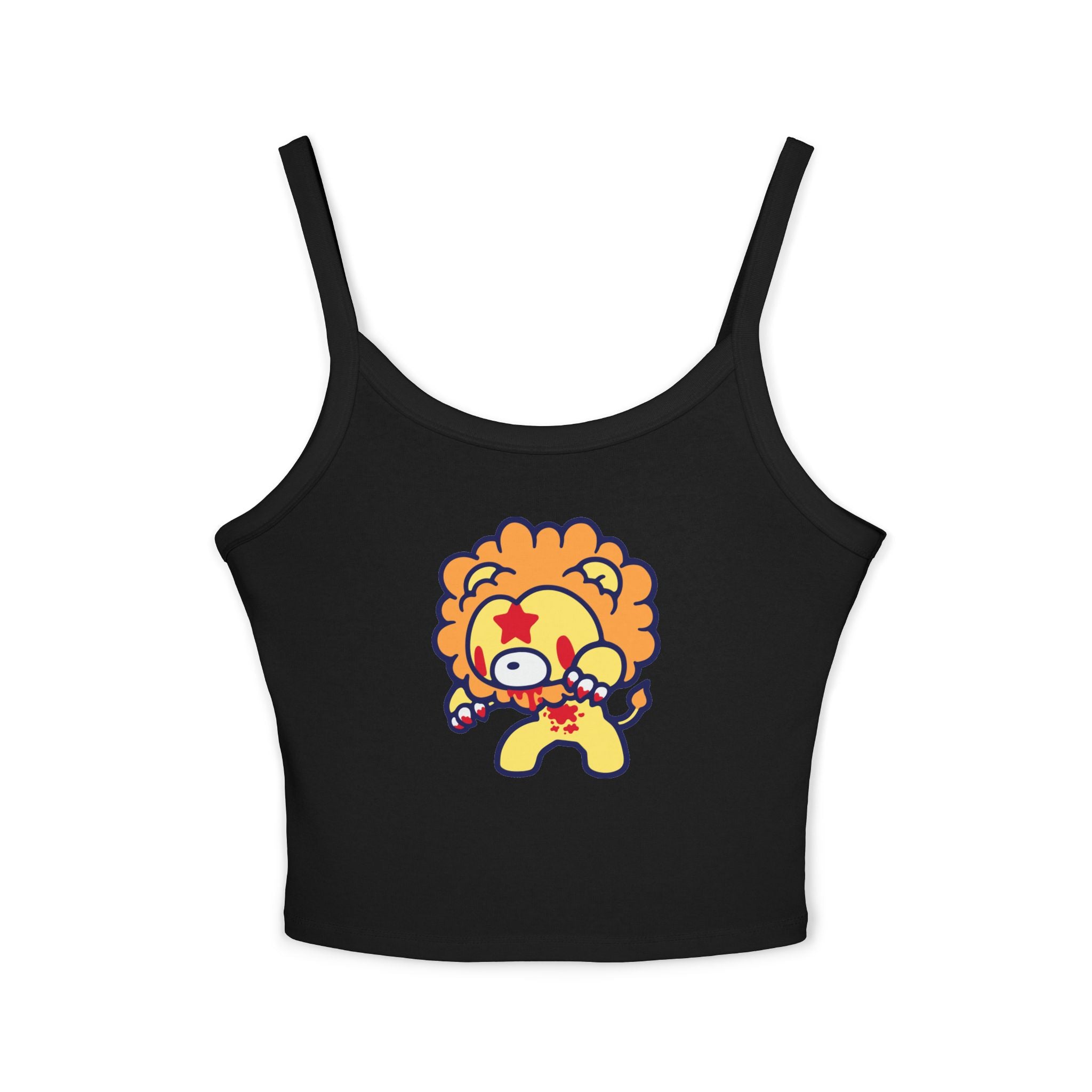Leo Zodiac Gloomy Bear Spaghetti Strap Tank Top