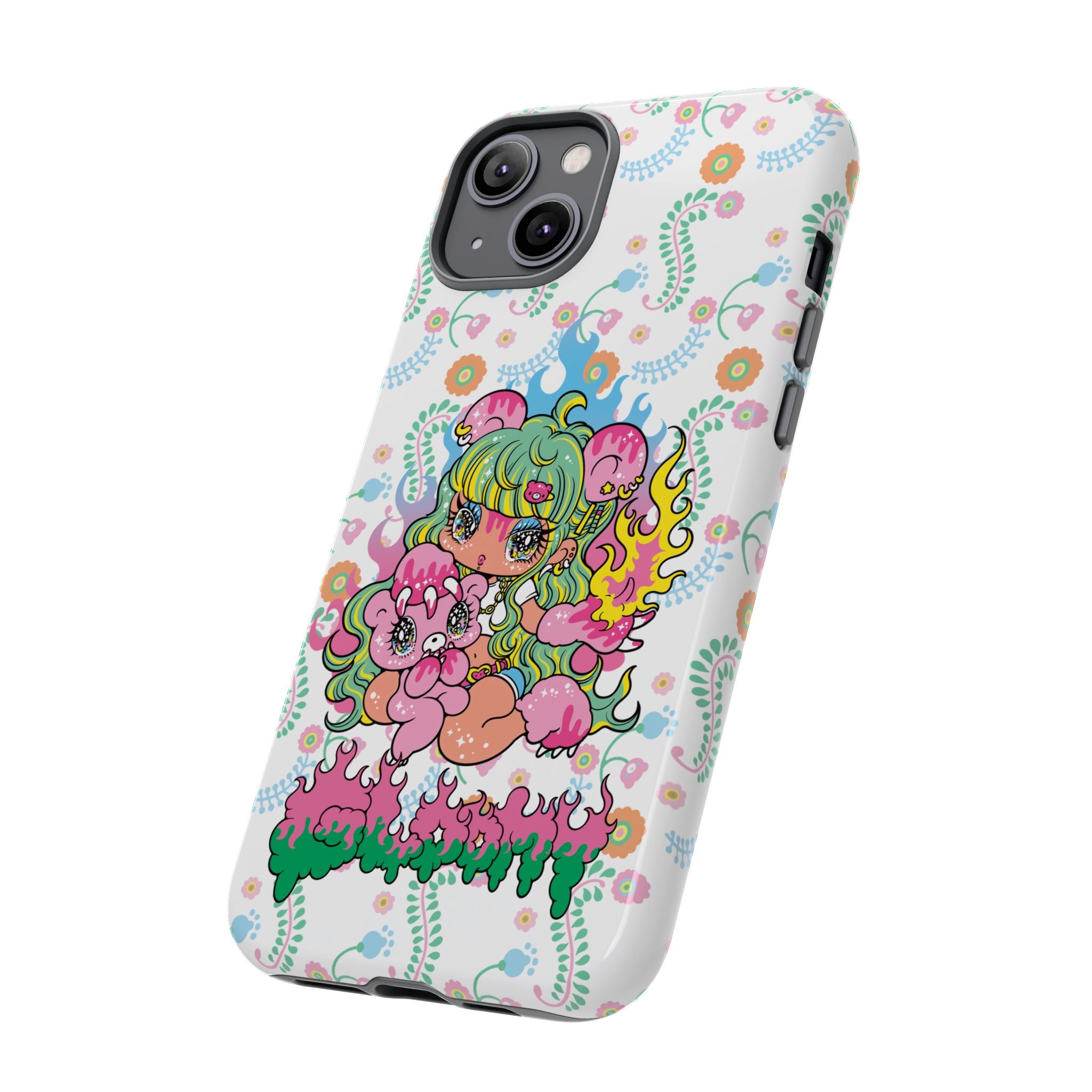 YURIE SEKIYA X GLOOMY BEAR ⭐️ FIRE GIRL PHONE CASE