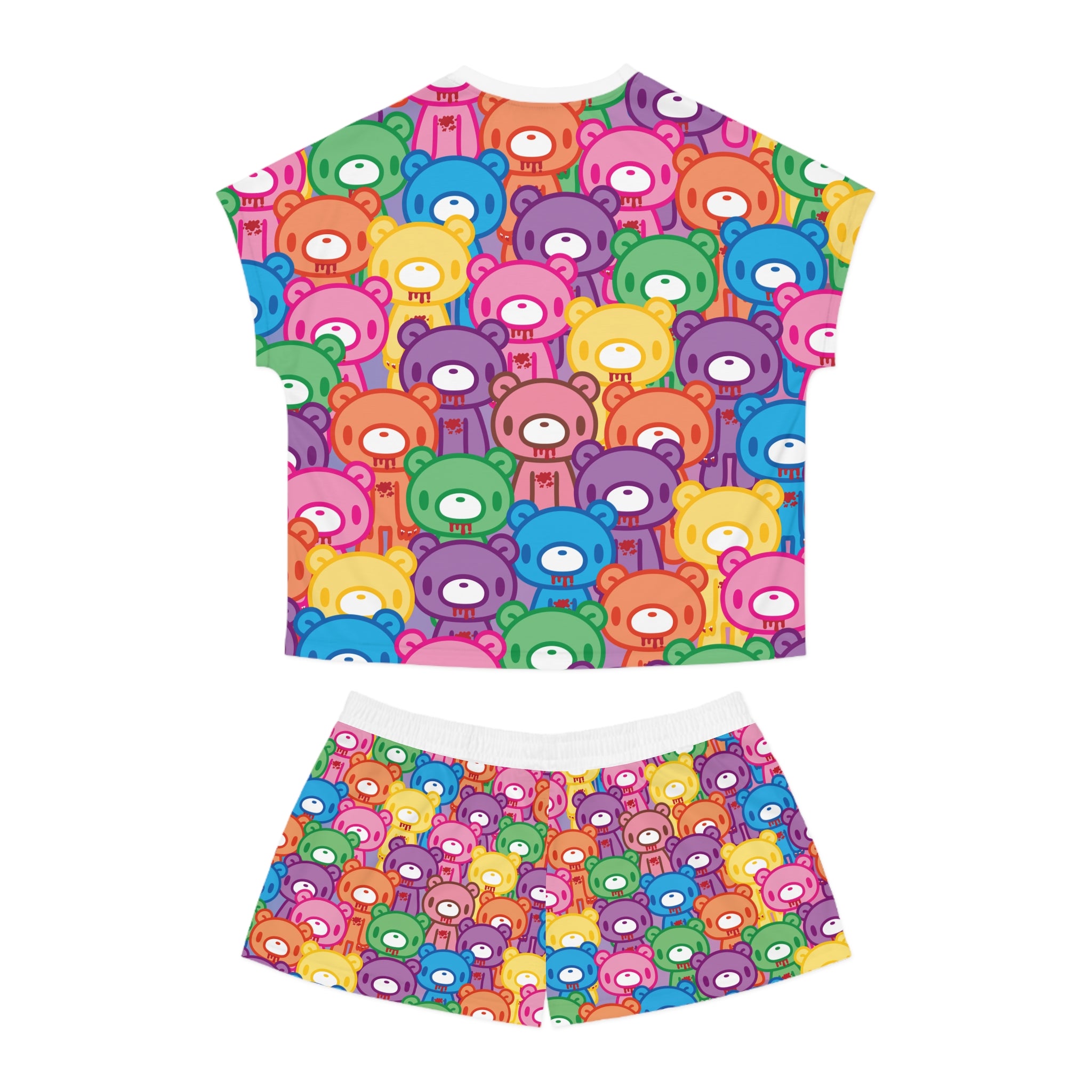 Gloomy Bear "Rainbow Dreams" Women's Short Pajama Set