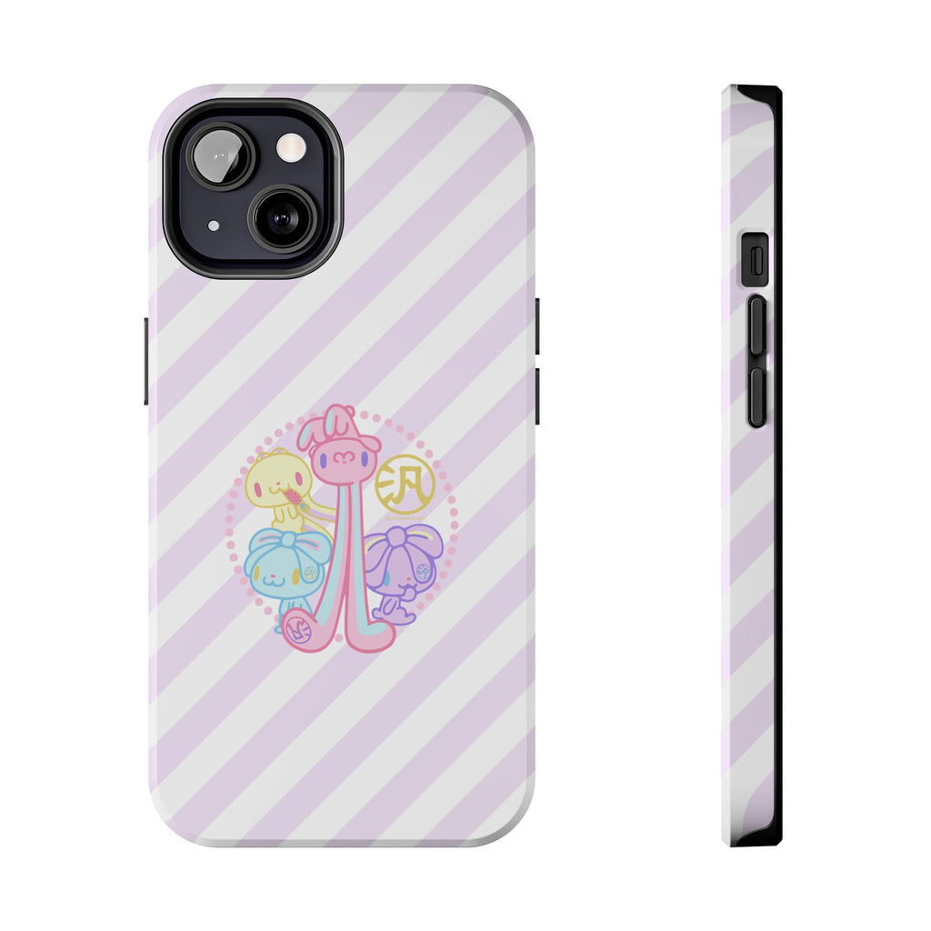 Group Pastel All Purpose Bunny - iPhone Case