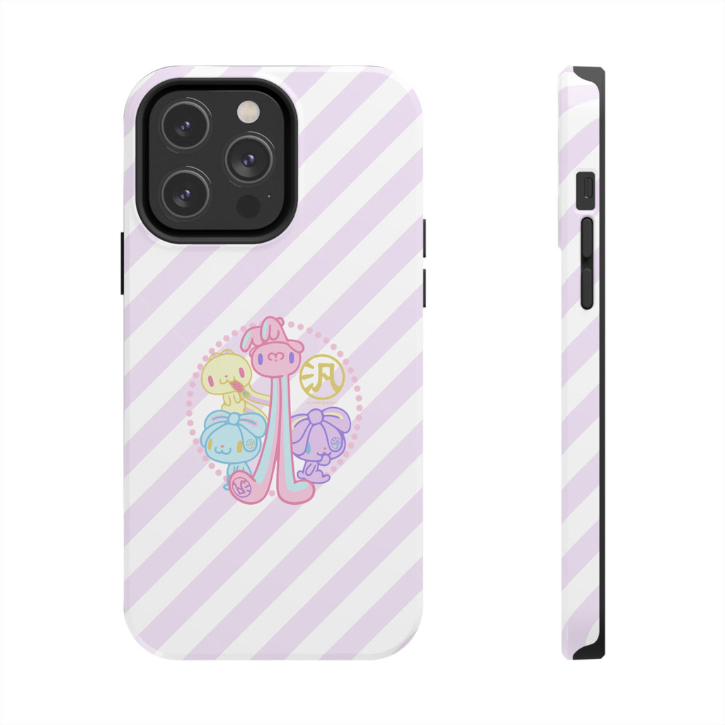 Group Pastel All Purpose Bunny - iPhone Case