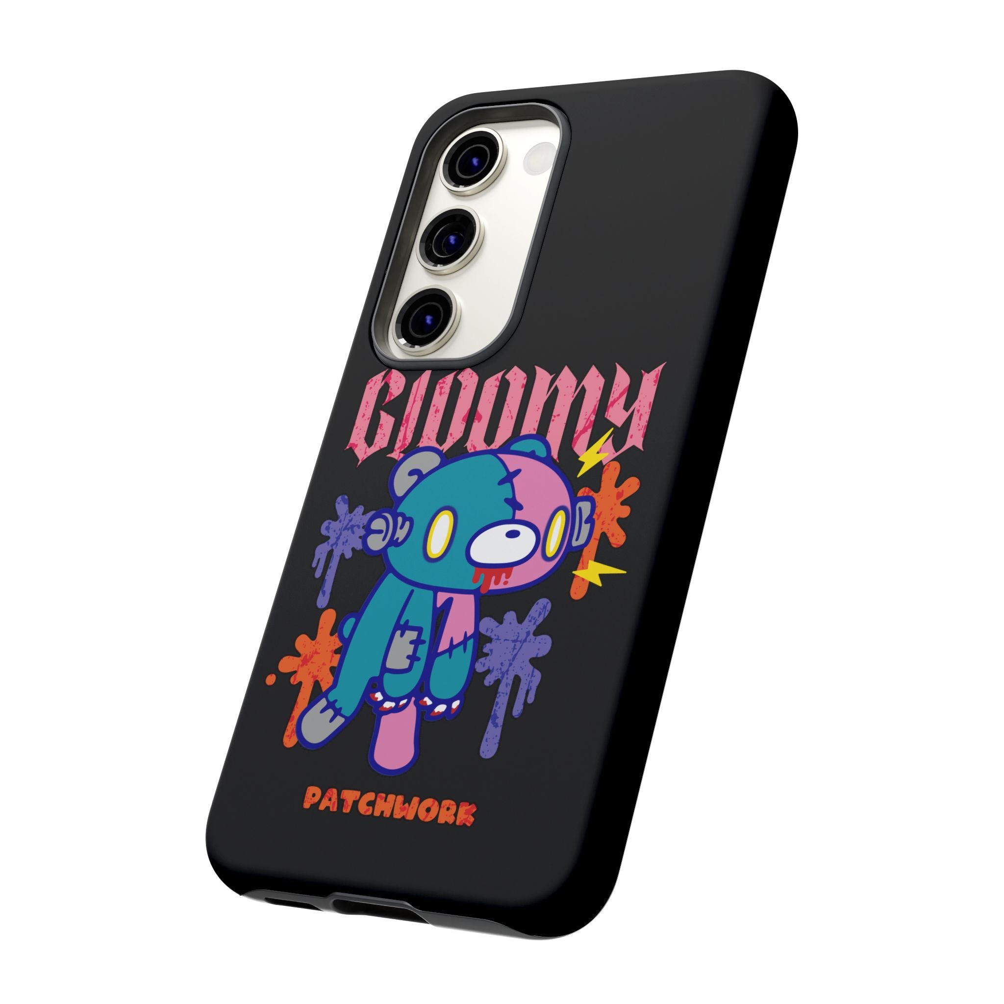 gloomy bear Halloween patchwork Phone Case