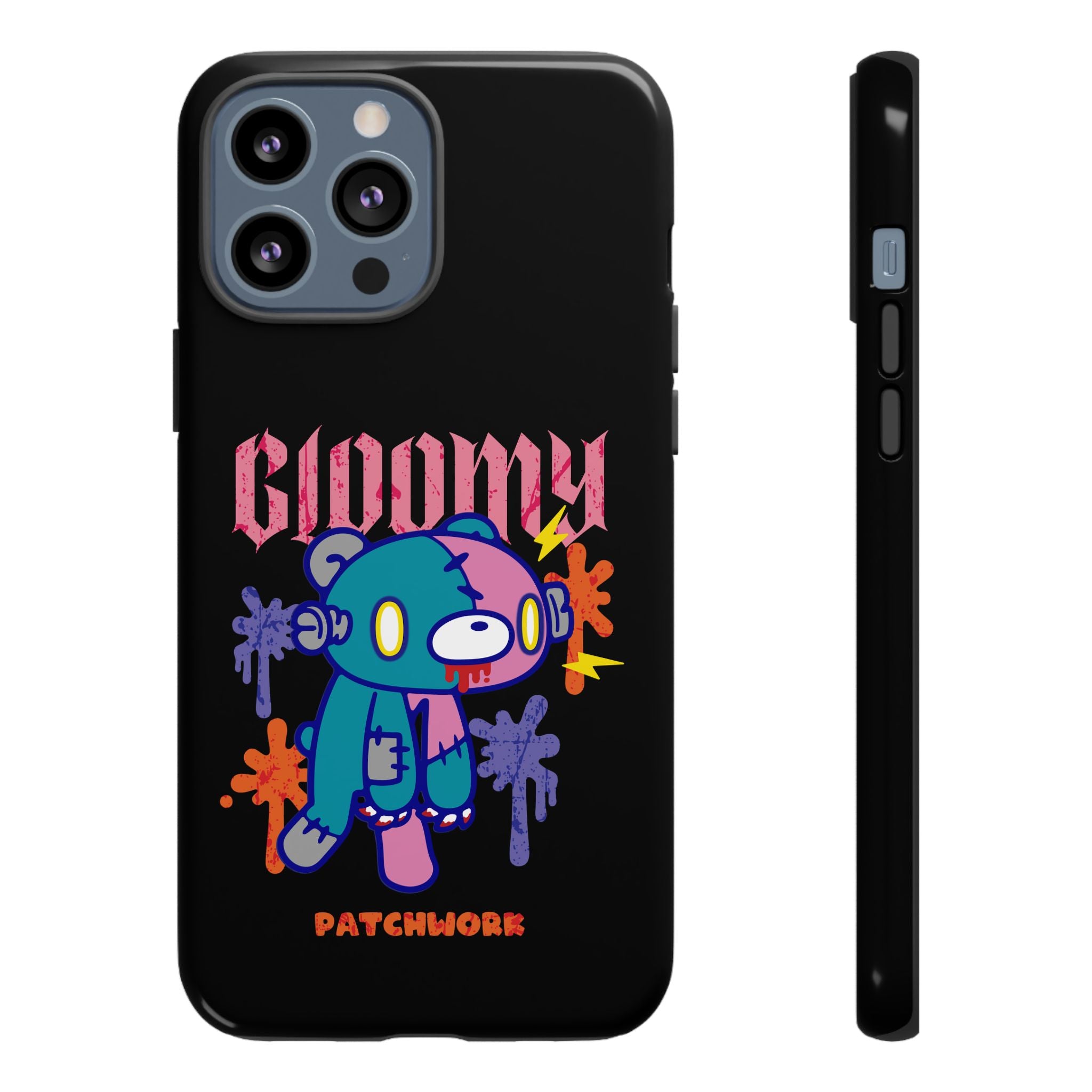 gloomy bear Halloween patchwork Phone Case