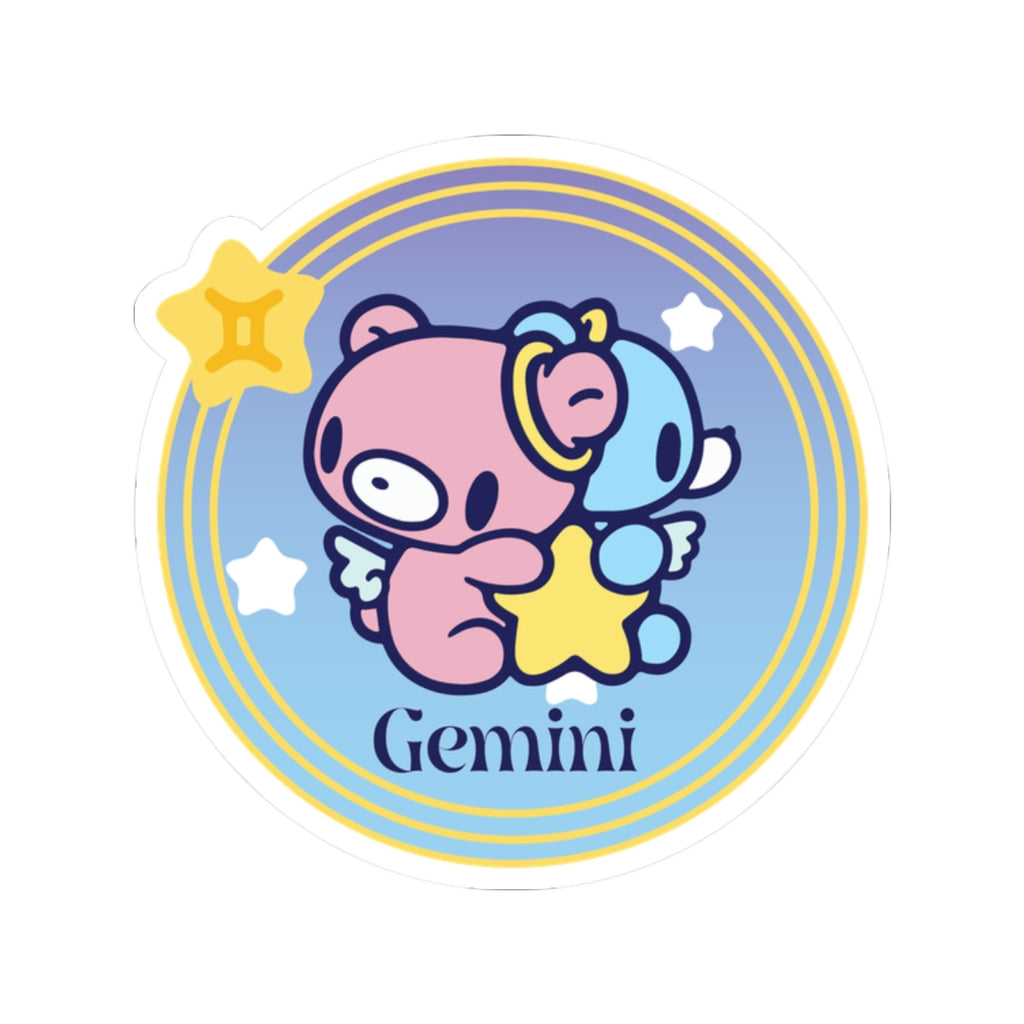 Gloomy gemini Zodiac Kiss-Cut Stickers