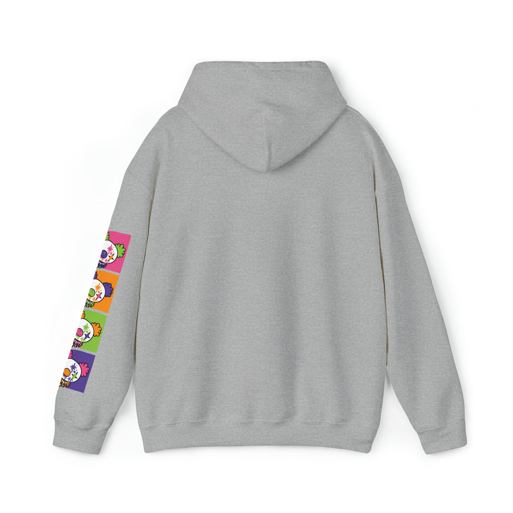 Gloomy Clown Multicolor Unisex Hooded Sweatshirt