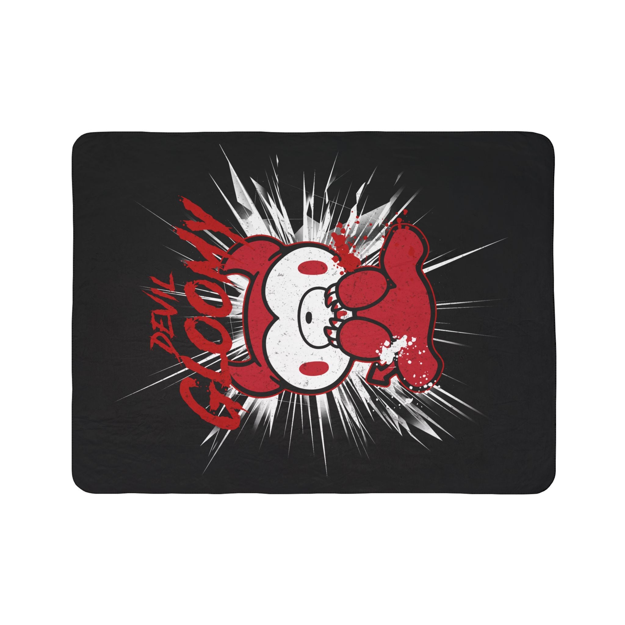 Devil Gloomy Bear halloween Fleece Sherpa Blanket