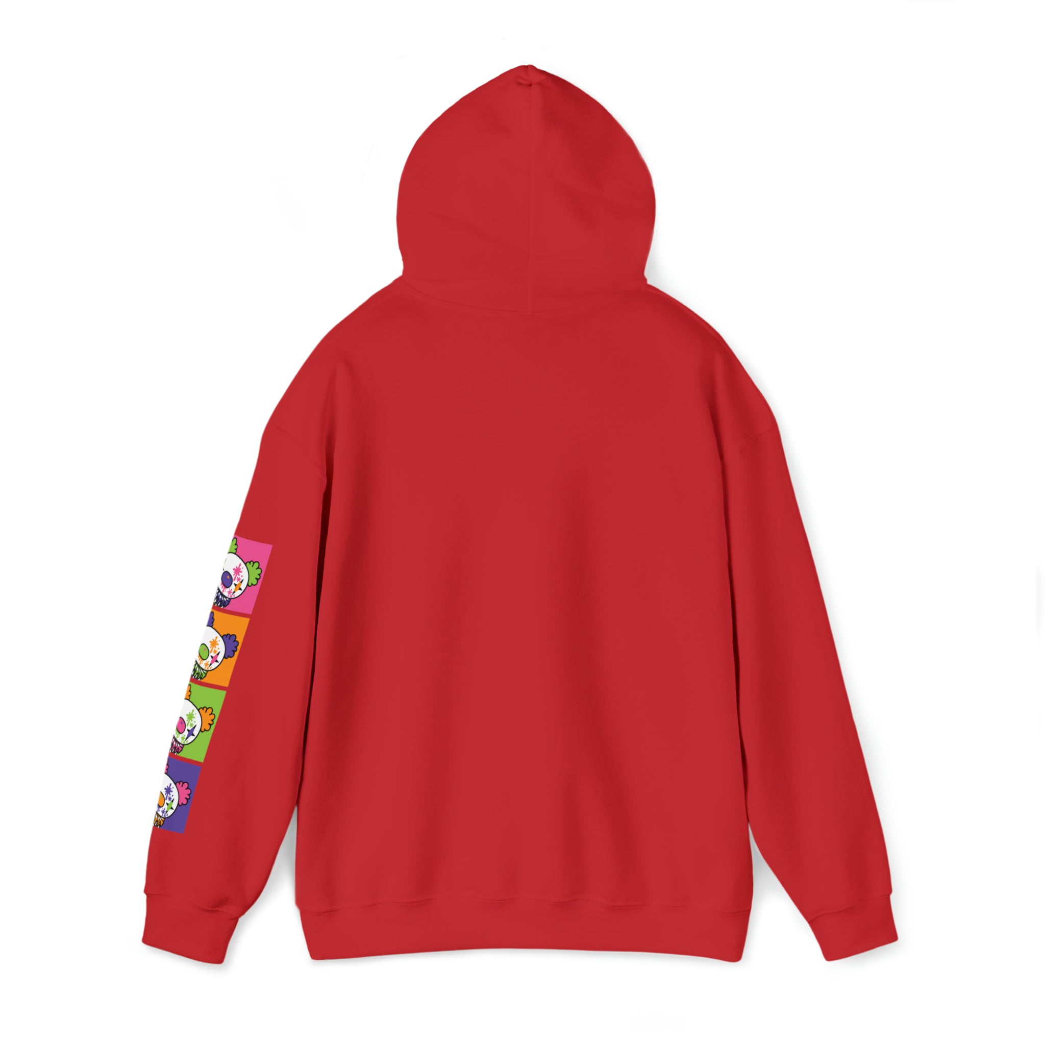 Gloomy Clown Multicolor Unisex Hooded Sweatshirt