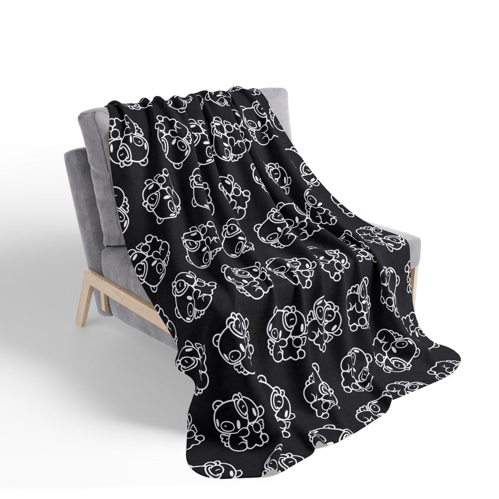 Gloomy Bear gemini Zodiac Fleece Sherpa Blanket