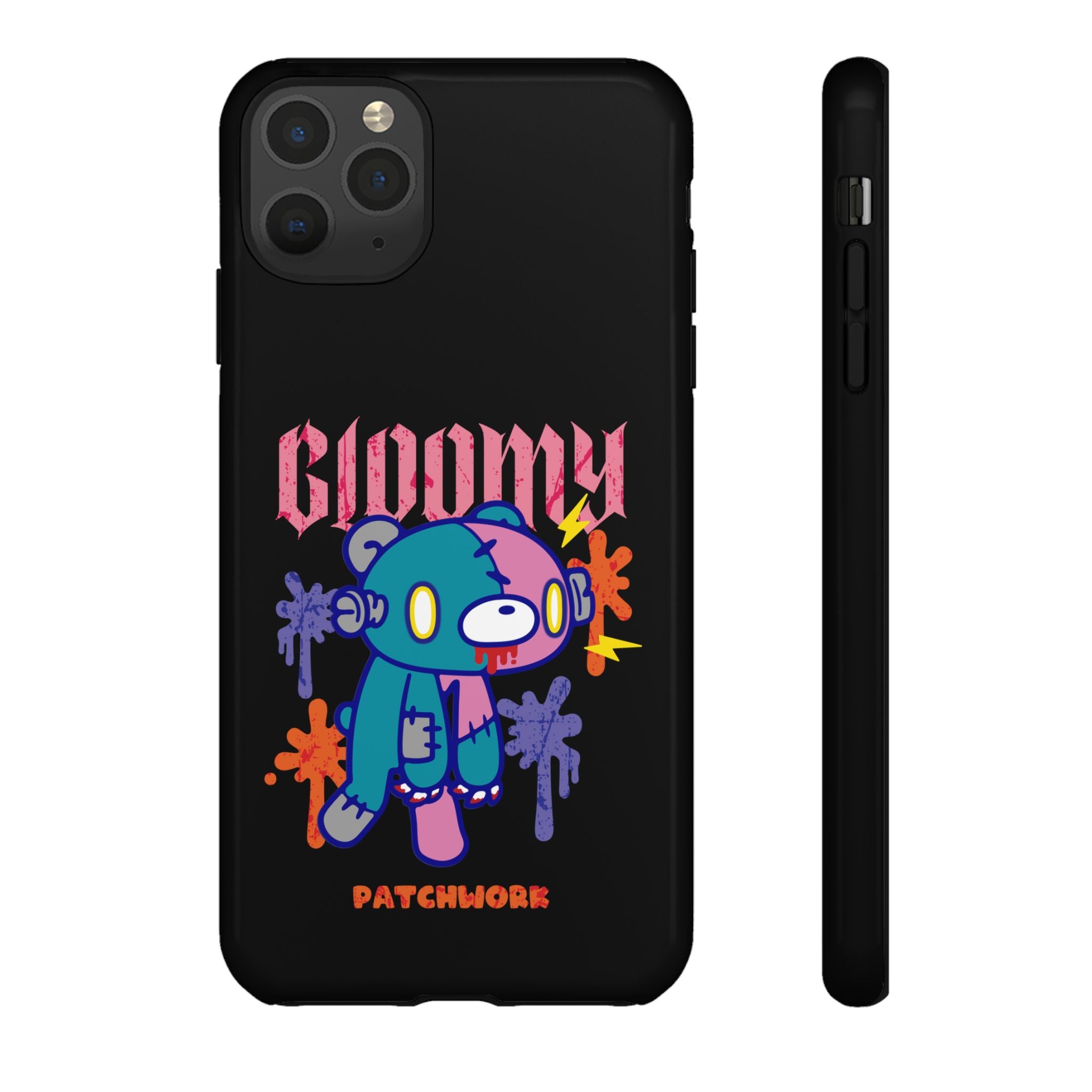 gloomy bear Halloween patchwork Phone Case