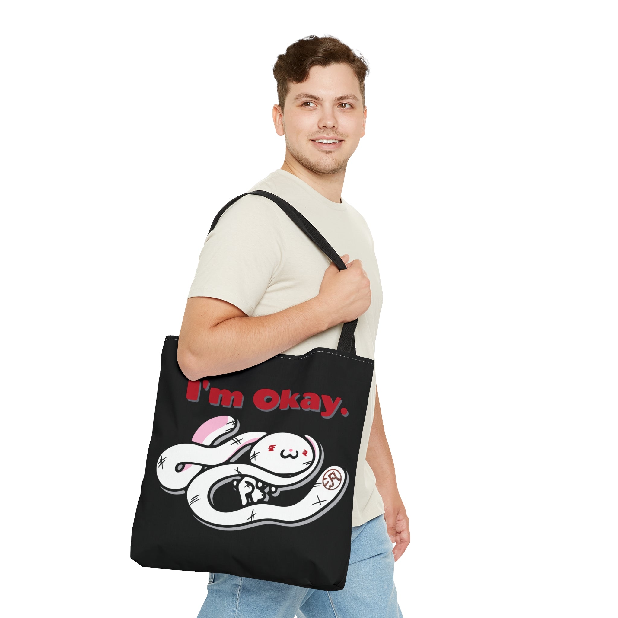 "I'm Okay" All-Purpose Bunny - Canvas Tote Bag