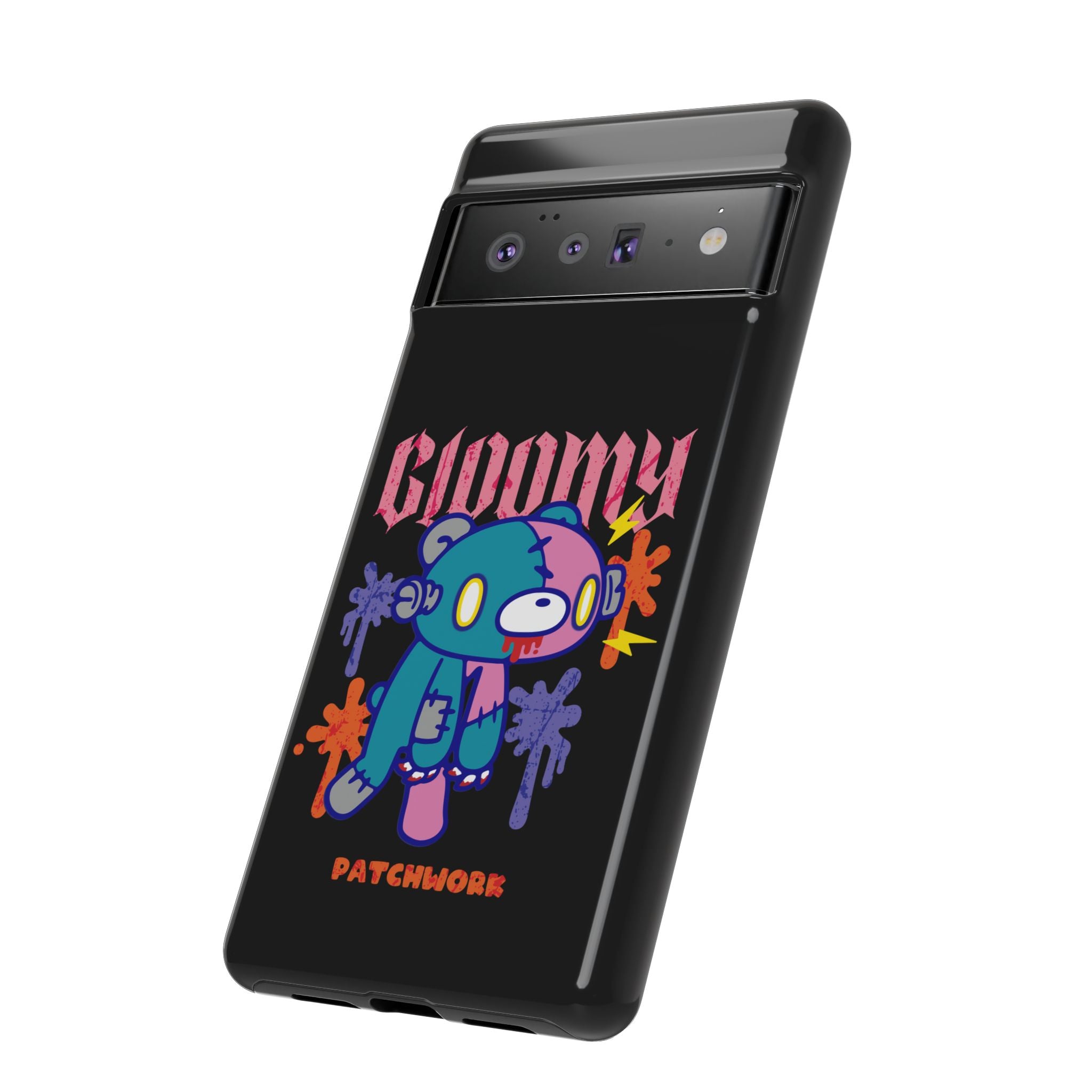 gloomy bear Halloween patchwork Phone Case