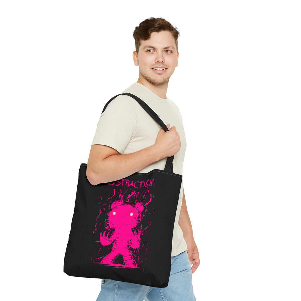 Abstraction Gloomy Bear (Pink) Tote Bag