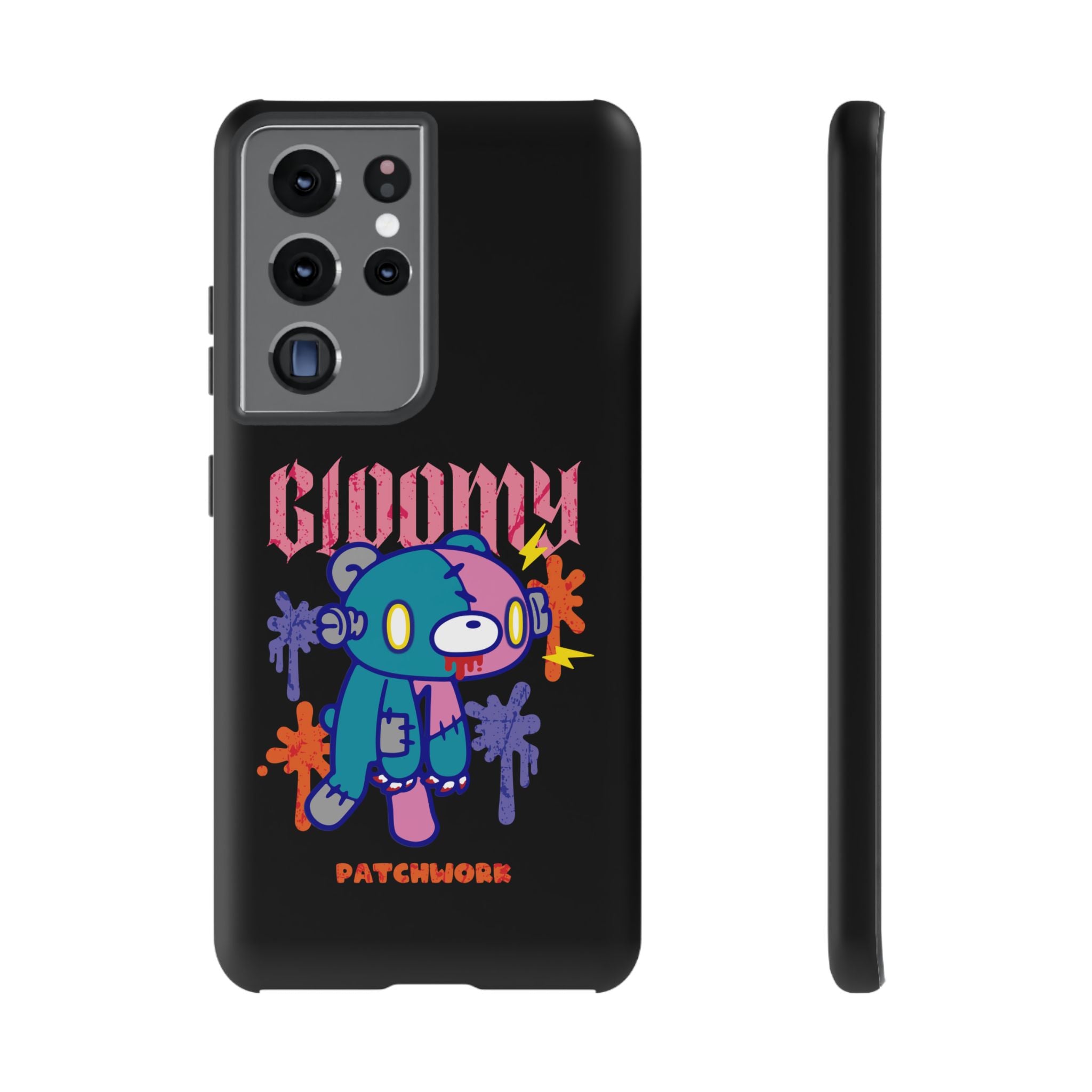 gloomy bear Halloween patchwork Phone Case