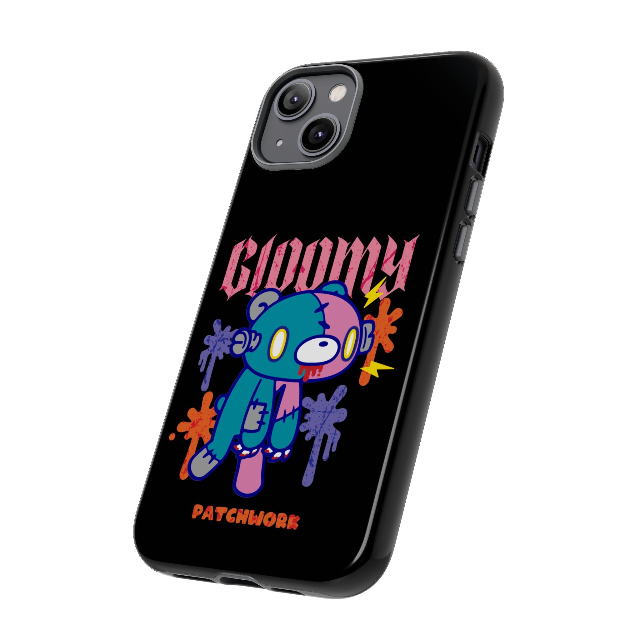 gloomy bear Halloween patchwork Phone Case